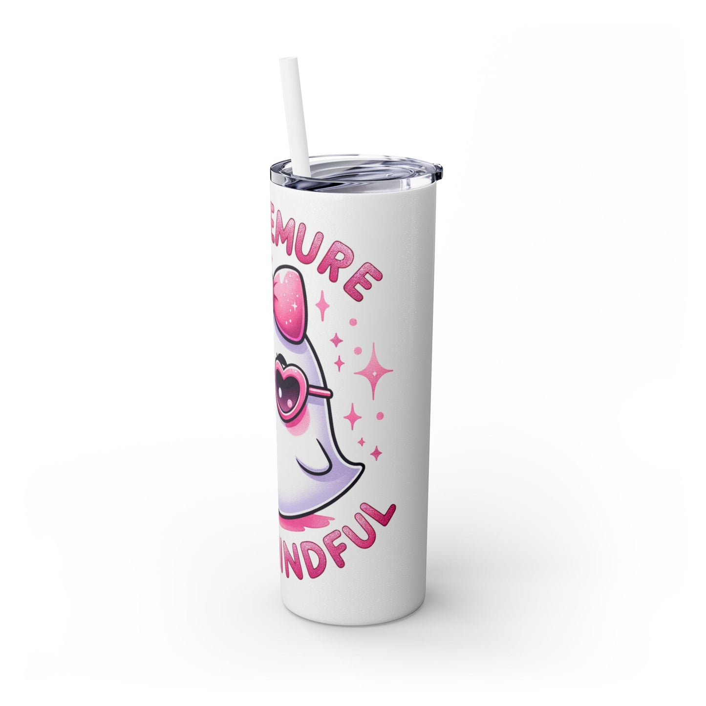 Very demure, Skinny Tumbler with Straw, 20oz