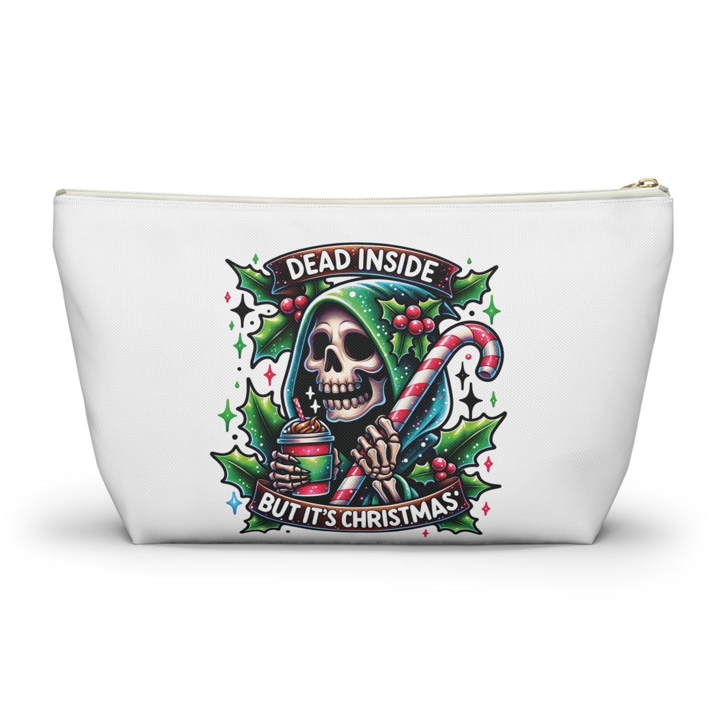 Dead inside but it’s Christmas,  Accessory Pouch w T-bottoms