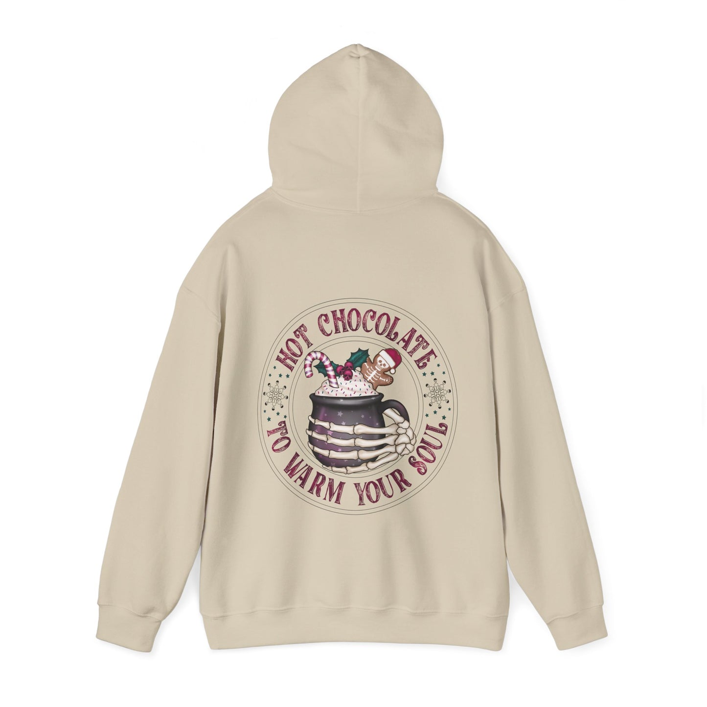 Hot chocolate to warm up my soul,  Unisex Heavy Blend™ Hooded Sweatshirt (no side arm design)