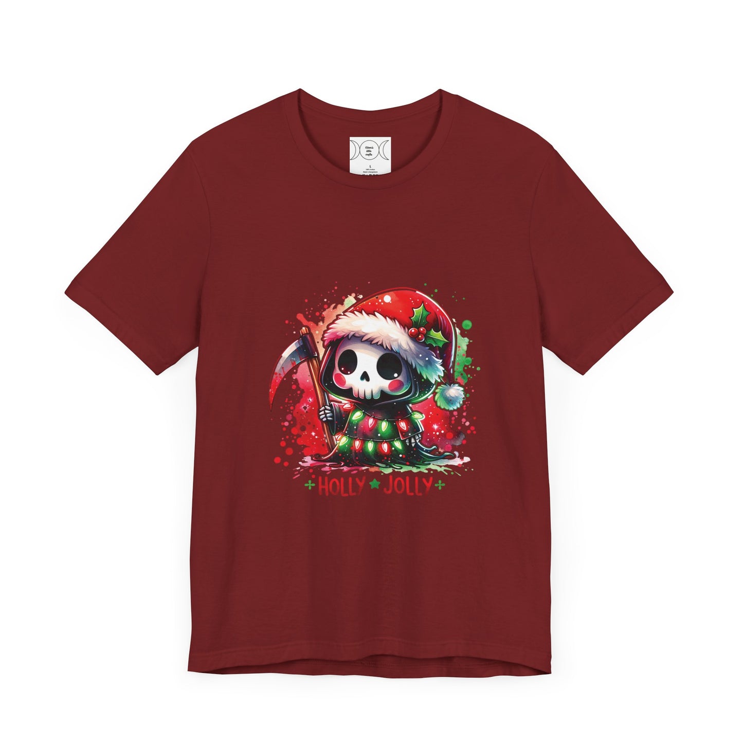 Holly jolly , Unisex Jersey Short Sleeve Tee ( no sleeve design)