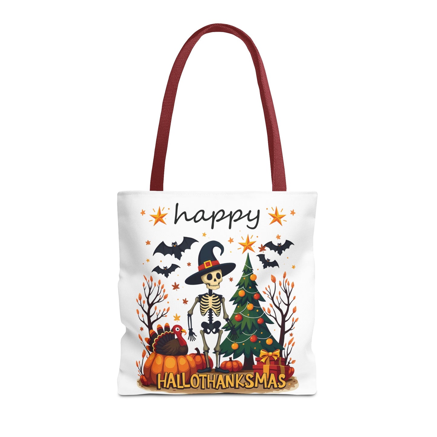 Happy hellothanksmas, Tote Bag (AOP)