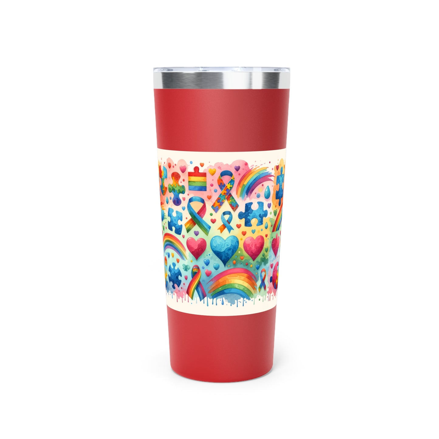 Autism, Copper Vacuum Insulated Tumbler, 22oz