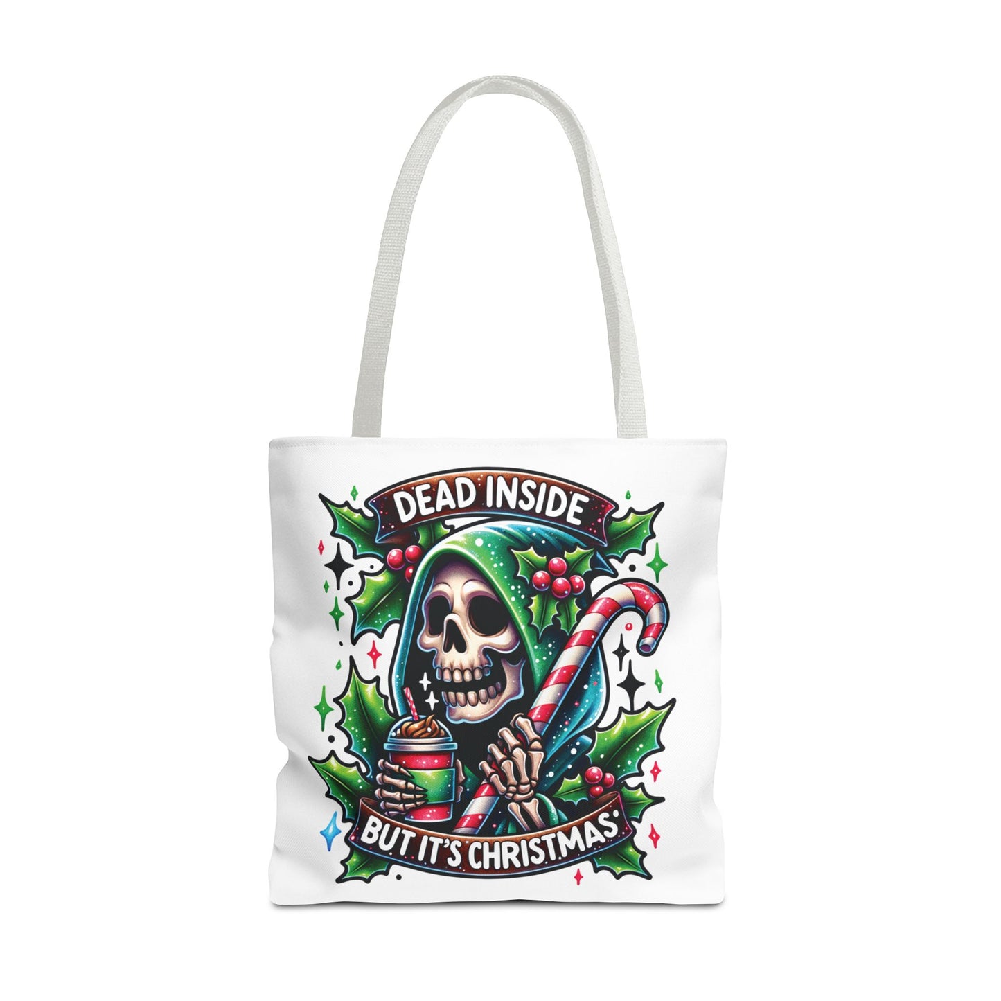 Dead inside but it’s Christmas, Tote Bag (AOP)