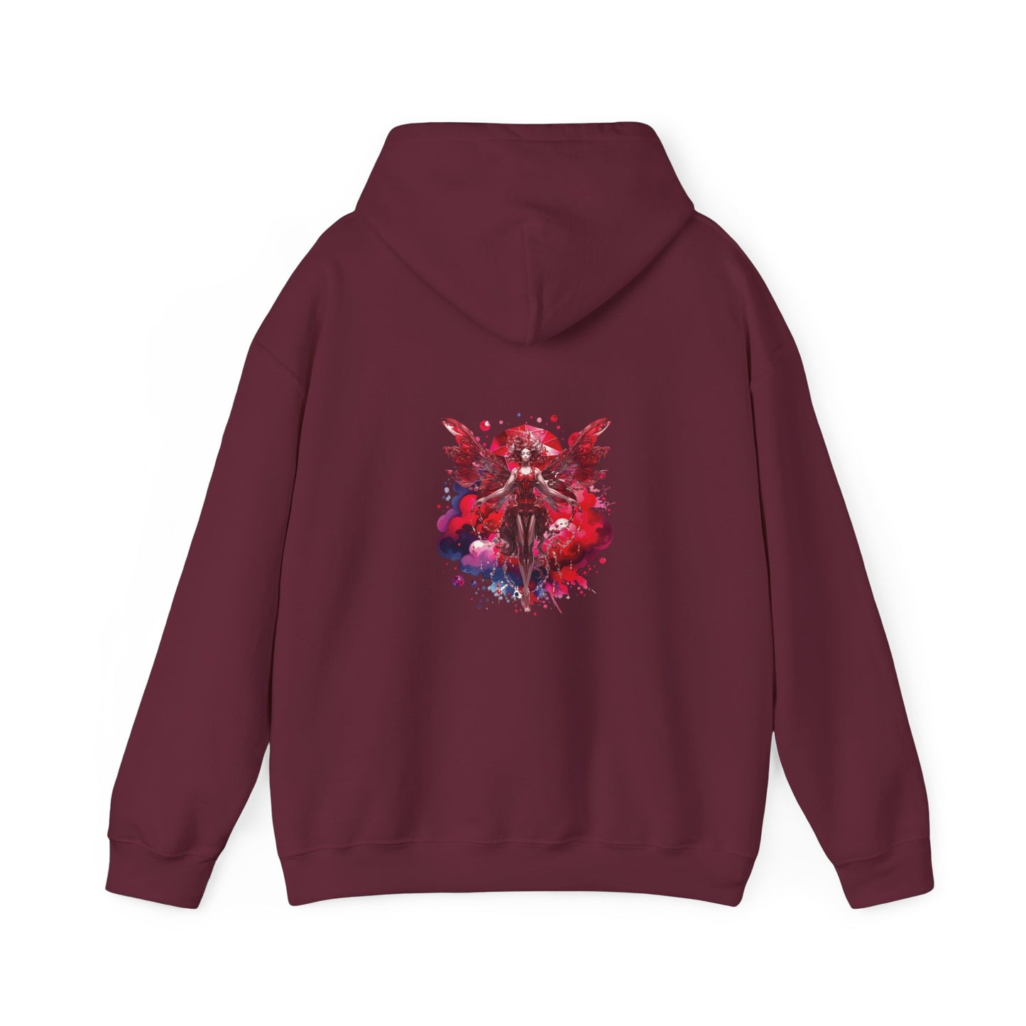 January garnet fairy, Unisex Heavy Blend™ Hooded Sweatshirt (no arm design)