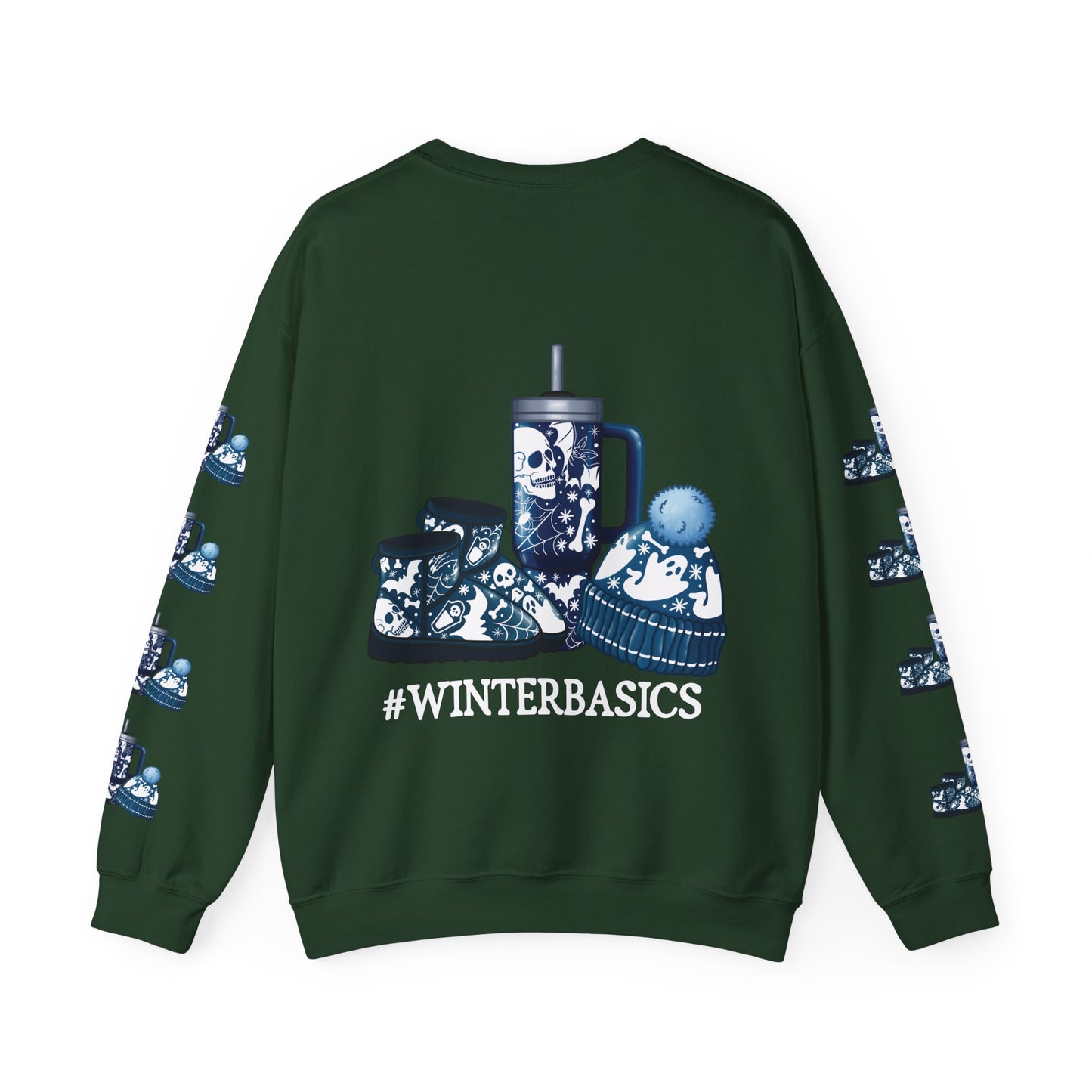 #winterbasics, ™ Crewneck Sweatshirt ( sleeve design )