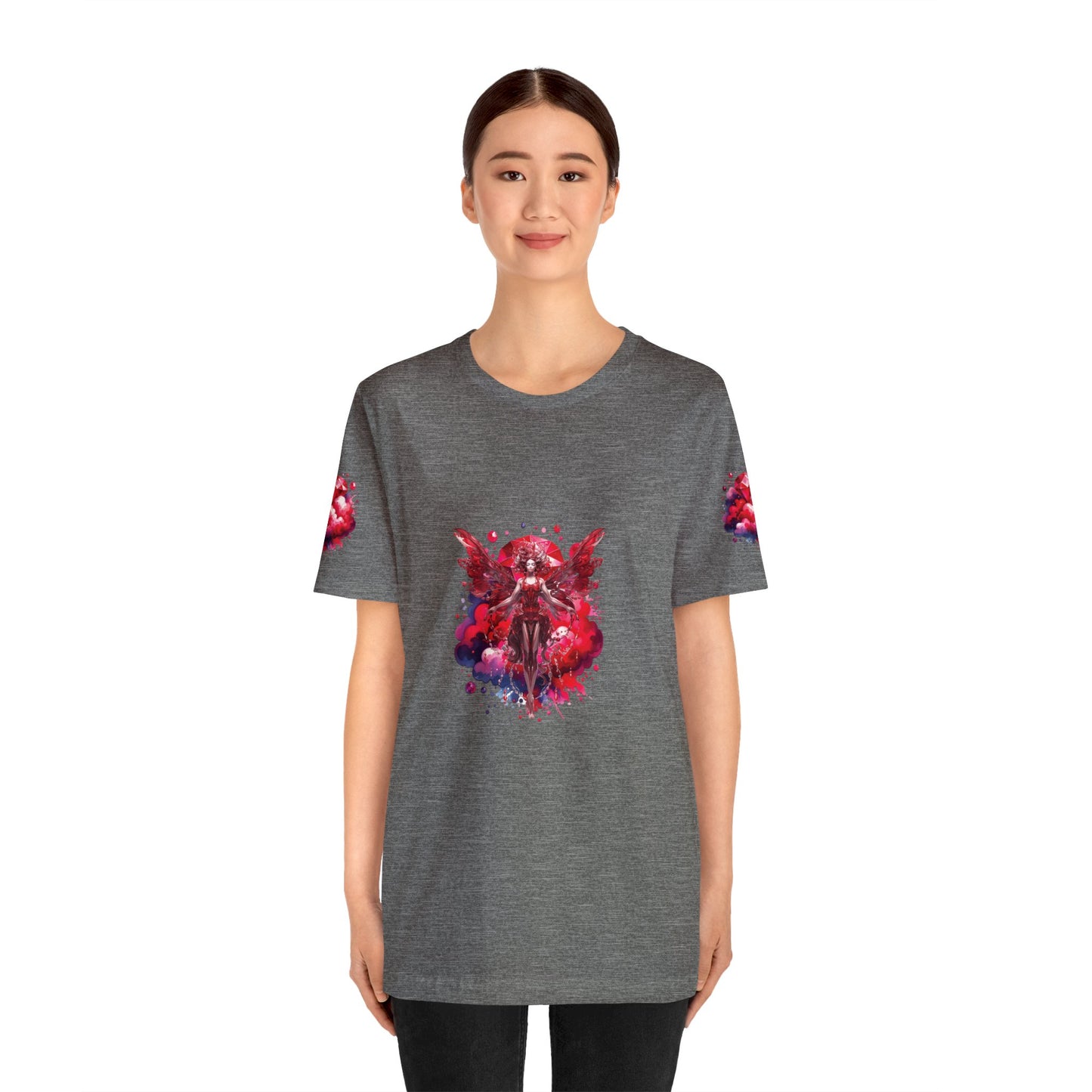 January garnet fairy, Unisex Jersey Short Sleeve