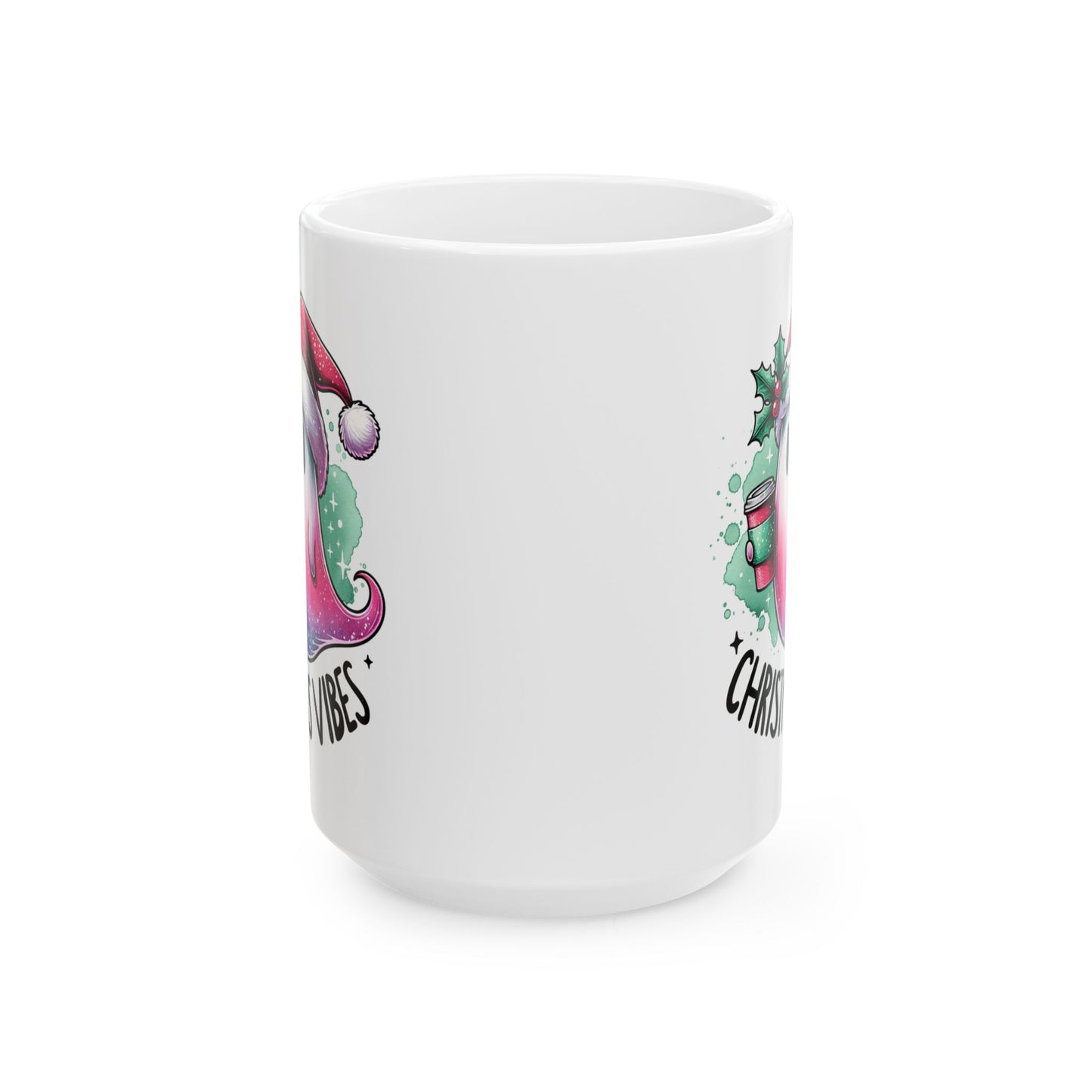 Christmas vibes Ceramic Mug, (11oz, 15oz)