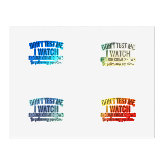 True crime watcher , Sticker Sheets