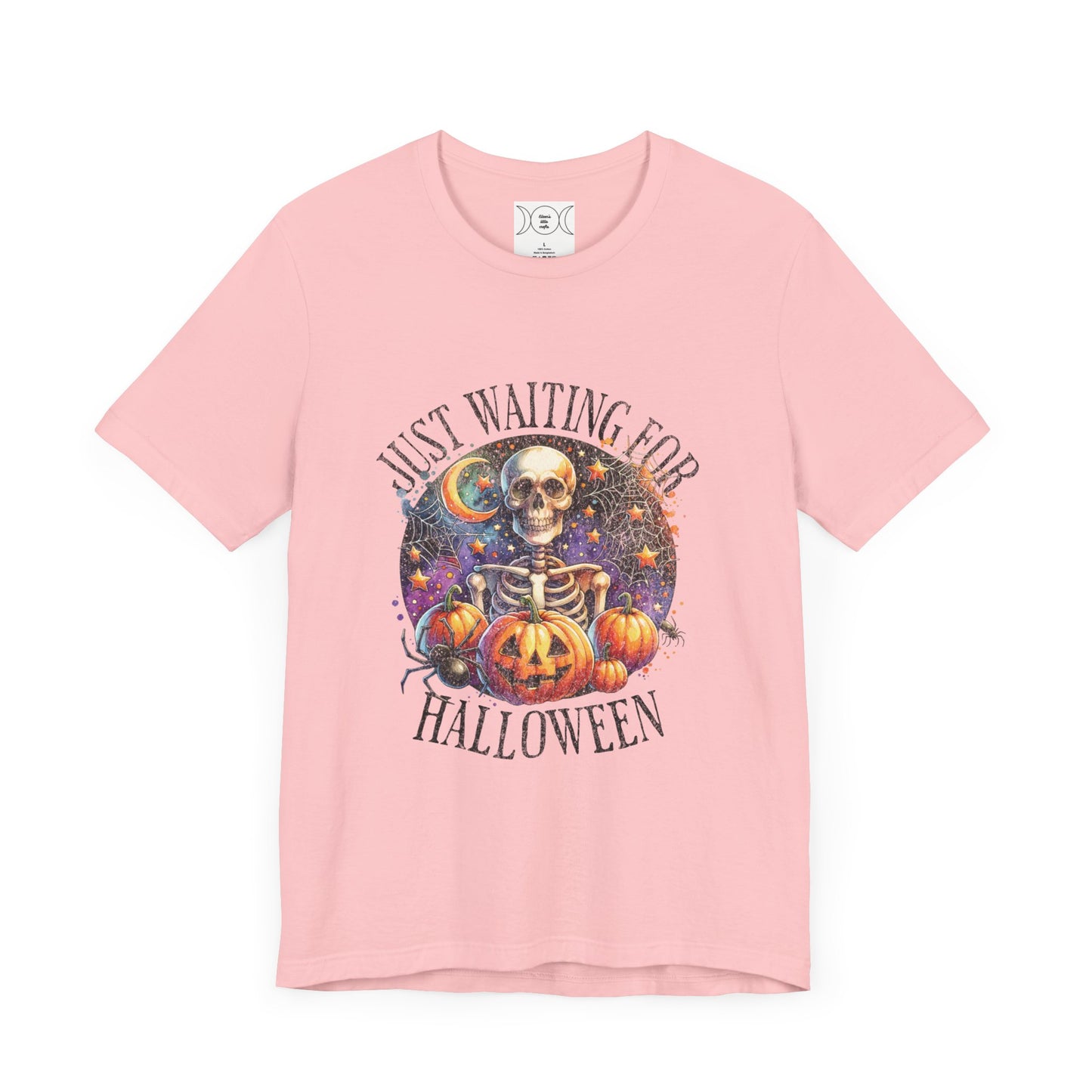 Just waiting for Halloween, Unisex Jersey Short Sleeve Tee (no sleeve design)