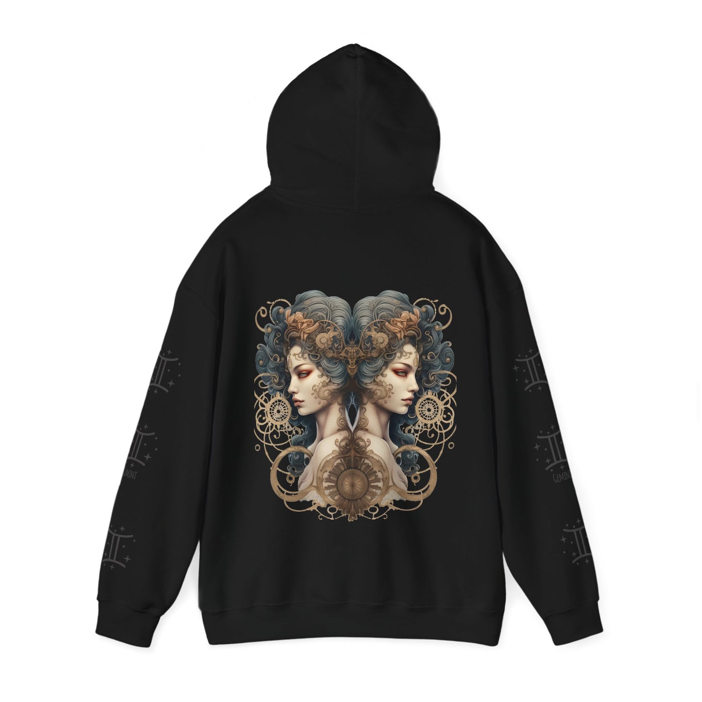 Gemini ,  Unisex Heavy Blend™ Hooded Sweatshirt (no side arm design)