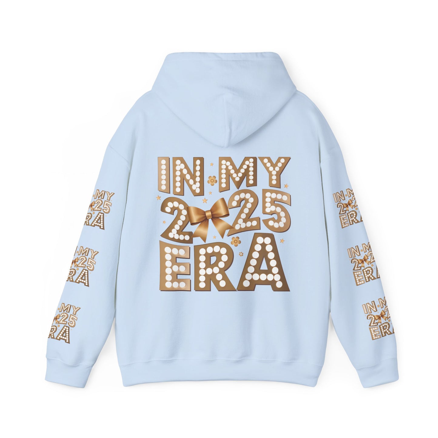 In my 2025 era , Unisex Heavy Blend™ Hooded Sweatshirt (sleeve arm design)