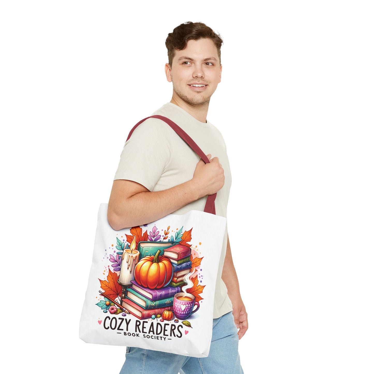 Cozy reader book society Tote Bag (AOP)