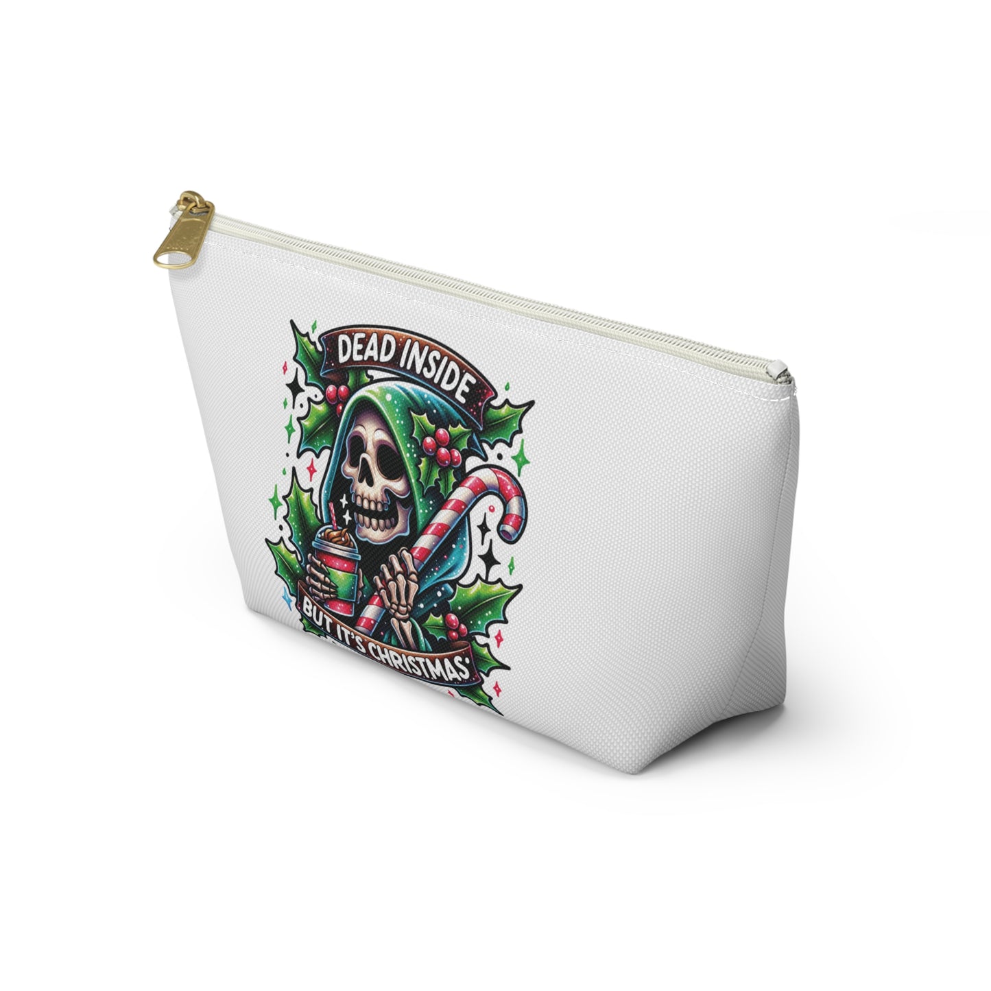 Dead inside but it’s Christmas,  Accessory Pouch w T-bottoms