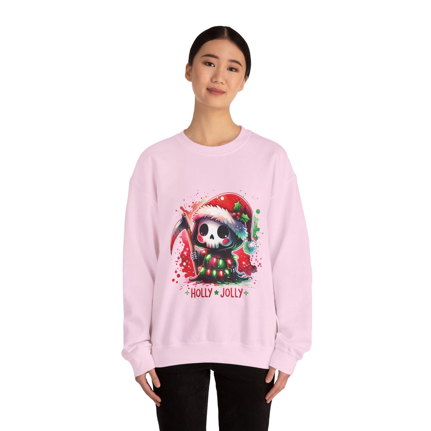 Holly jolly, ™ Crewneck Sweatshirt ( no sleeve design )