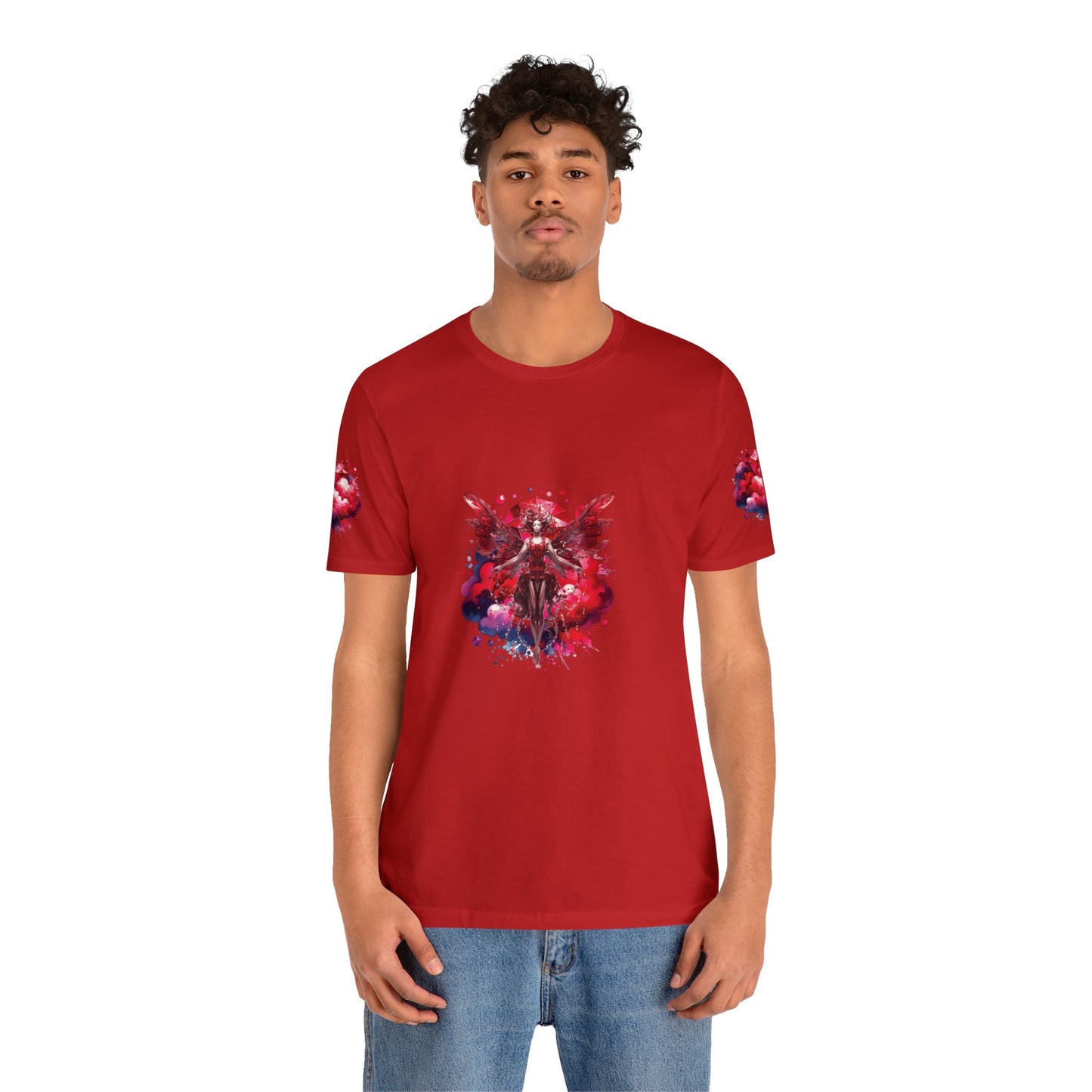 January garnet fairy, Unisex Jersey Short Sleeve