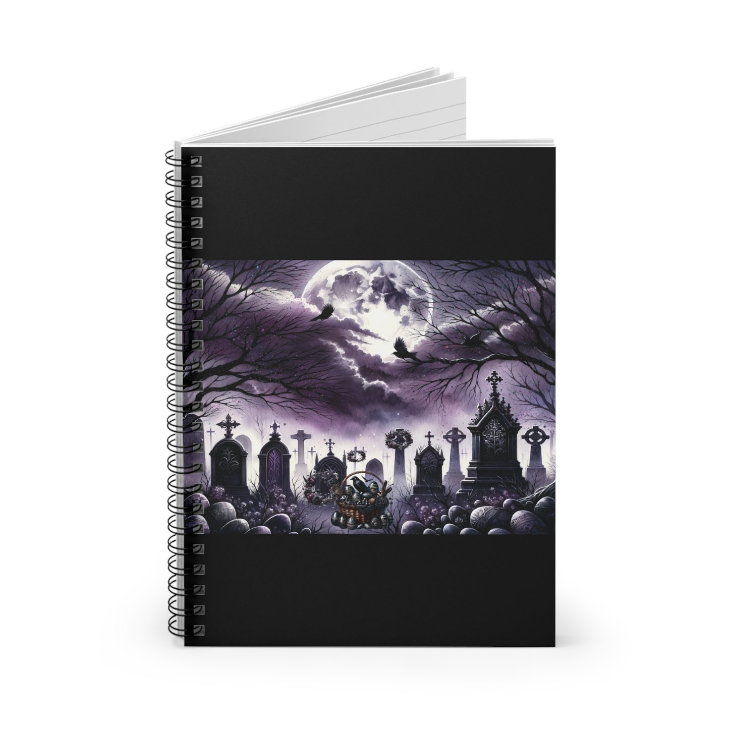 Dark Easter Spiral Notebook - Ruled Line