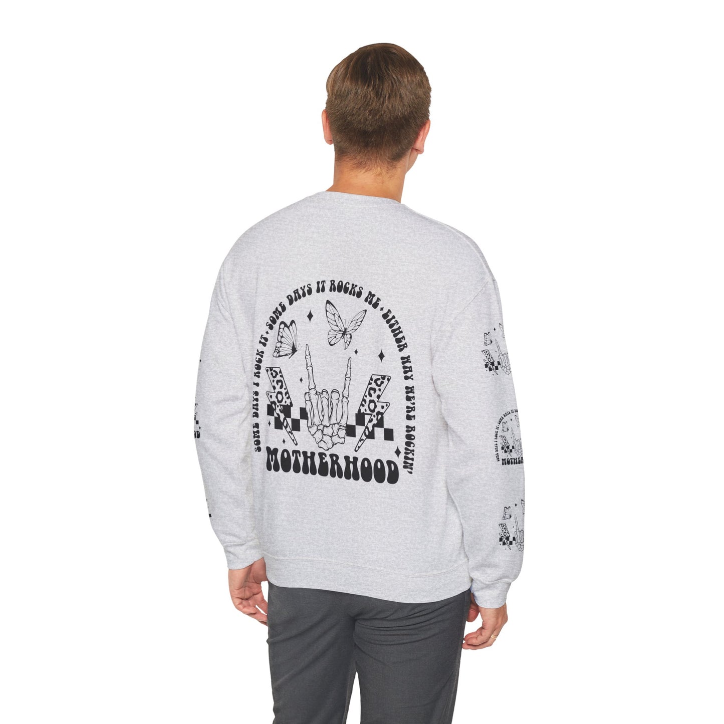 Motherhood , ™ Crewneck Sweatshirt ( side arm design)