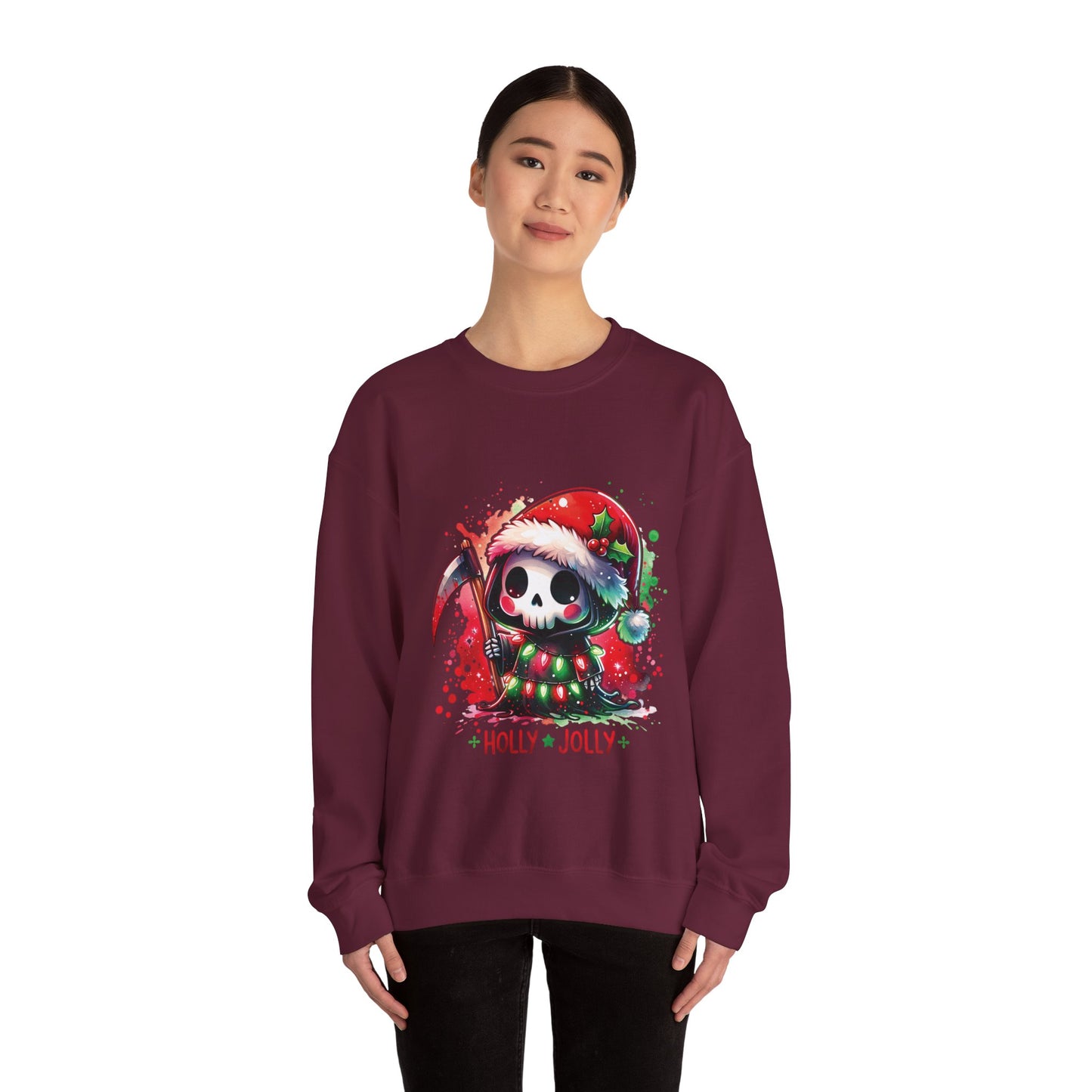 Holly jolly, ™ Crewneck Sweatshirt ( no sleeve design )