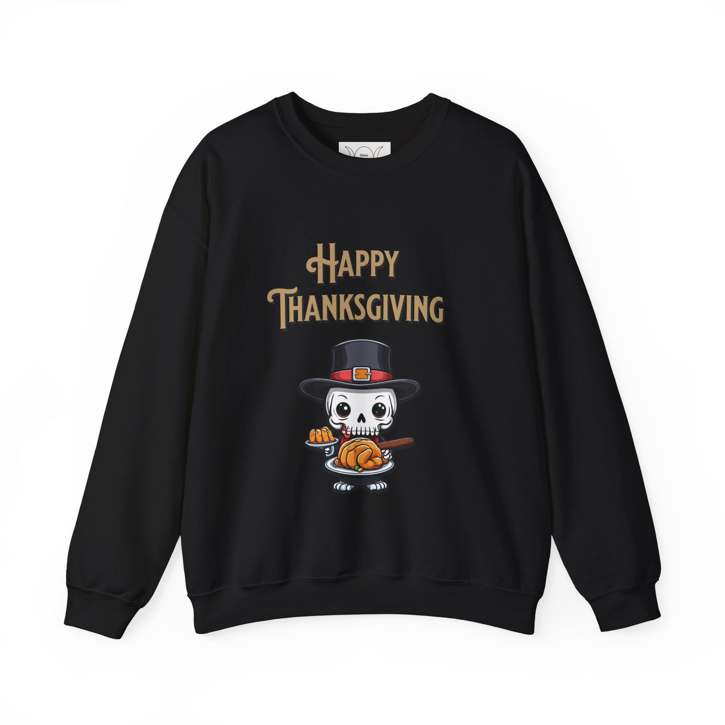 Happy thanksgiving, ™ Crewneck Sweatshirt ( sleeve design )