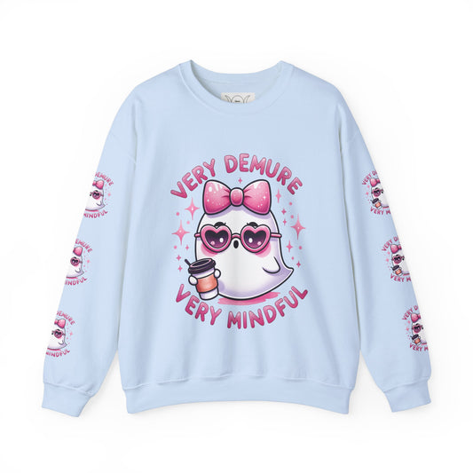 Very demure , ™ Crewneck Sweatshirt (Sleeve design )