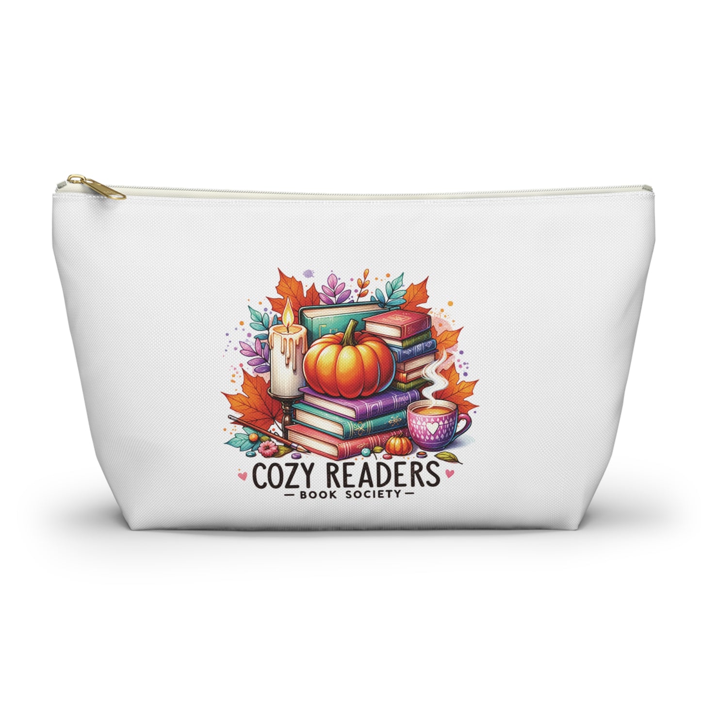 Cozy book society, Accessory Pouch w T-bottom