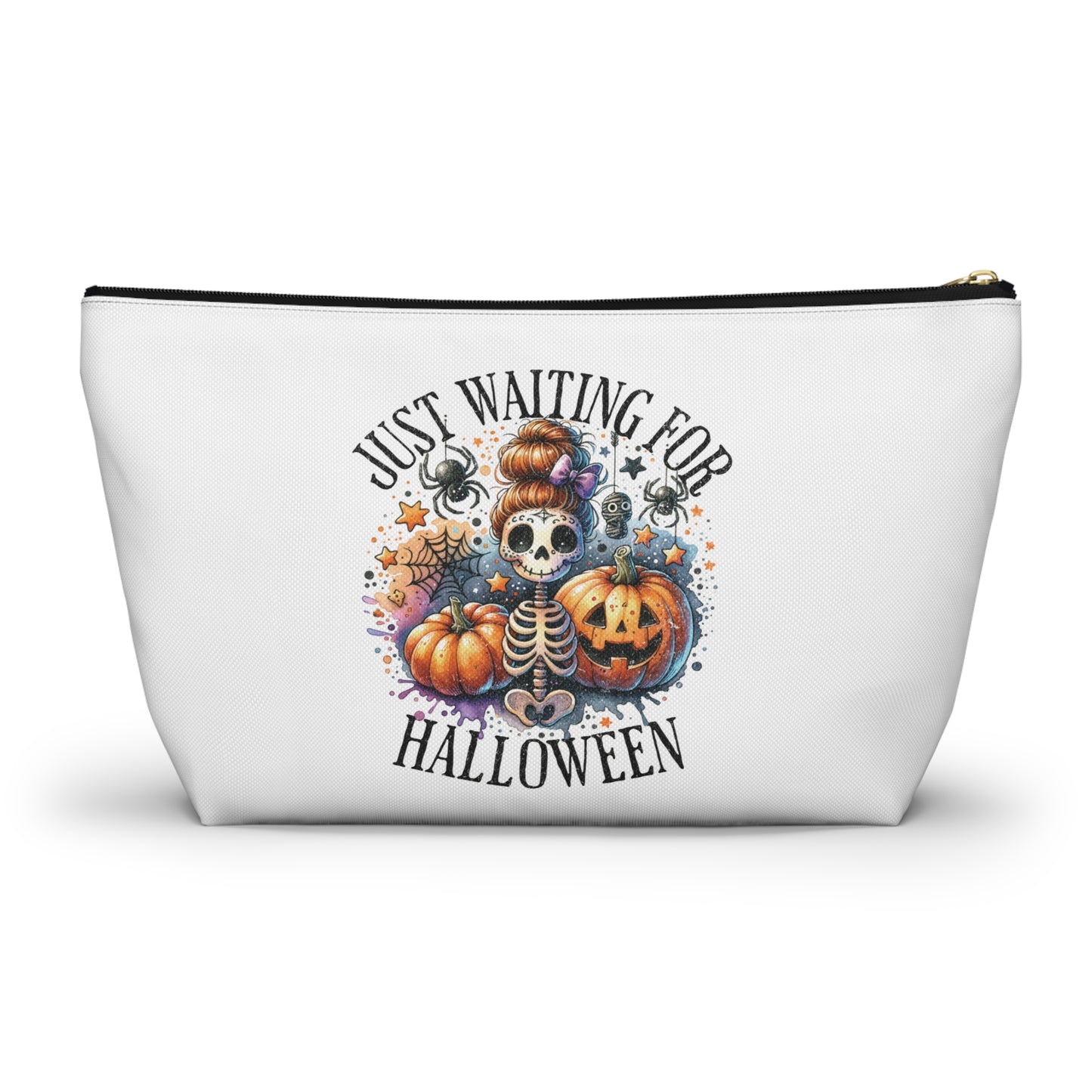 Just waiting for Halloween , Accessory Pouch w T-bottom