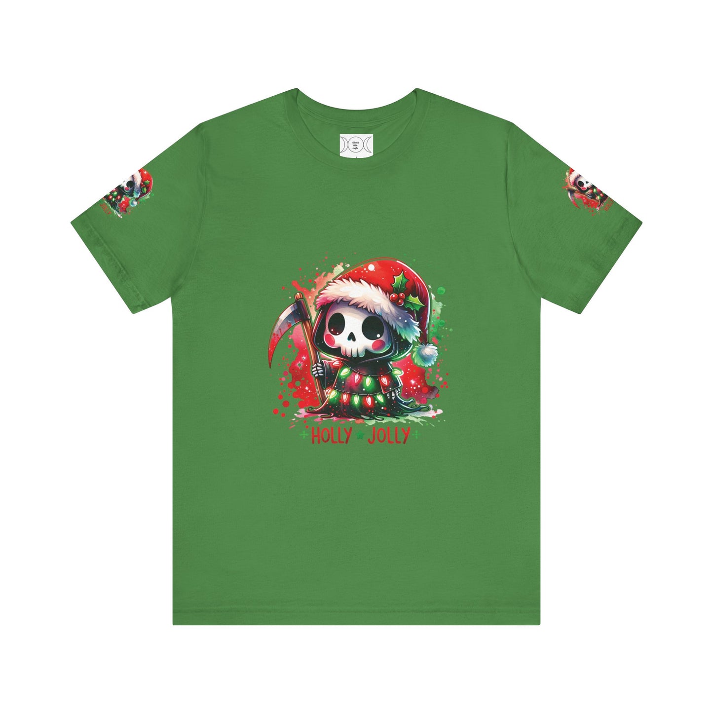 Copy of Holly jolly , Unisex Jersey Short Sleeve Tee ( sleeve design)