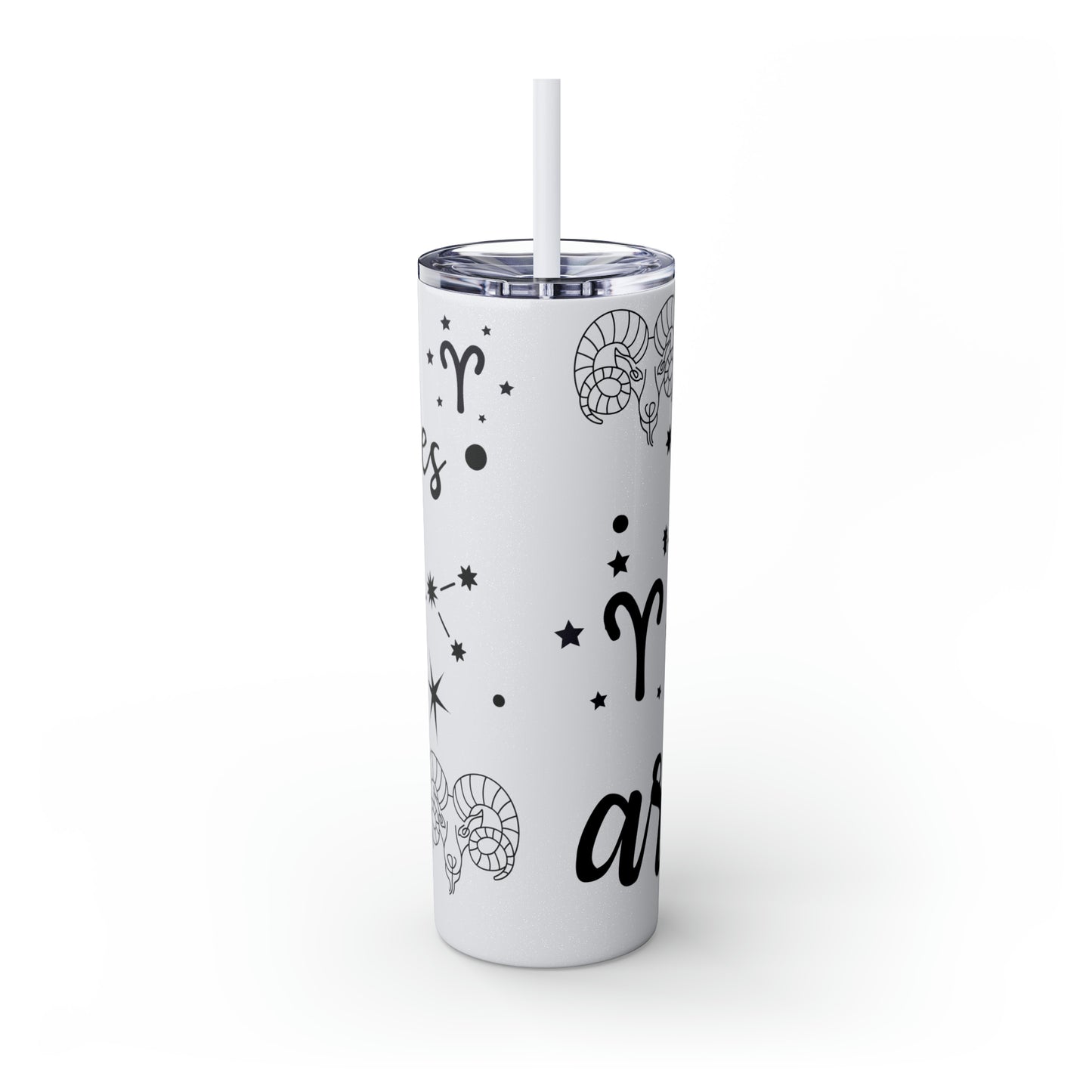 Aries, Skinny Tumbler with Straw, 20oz