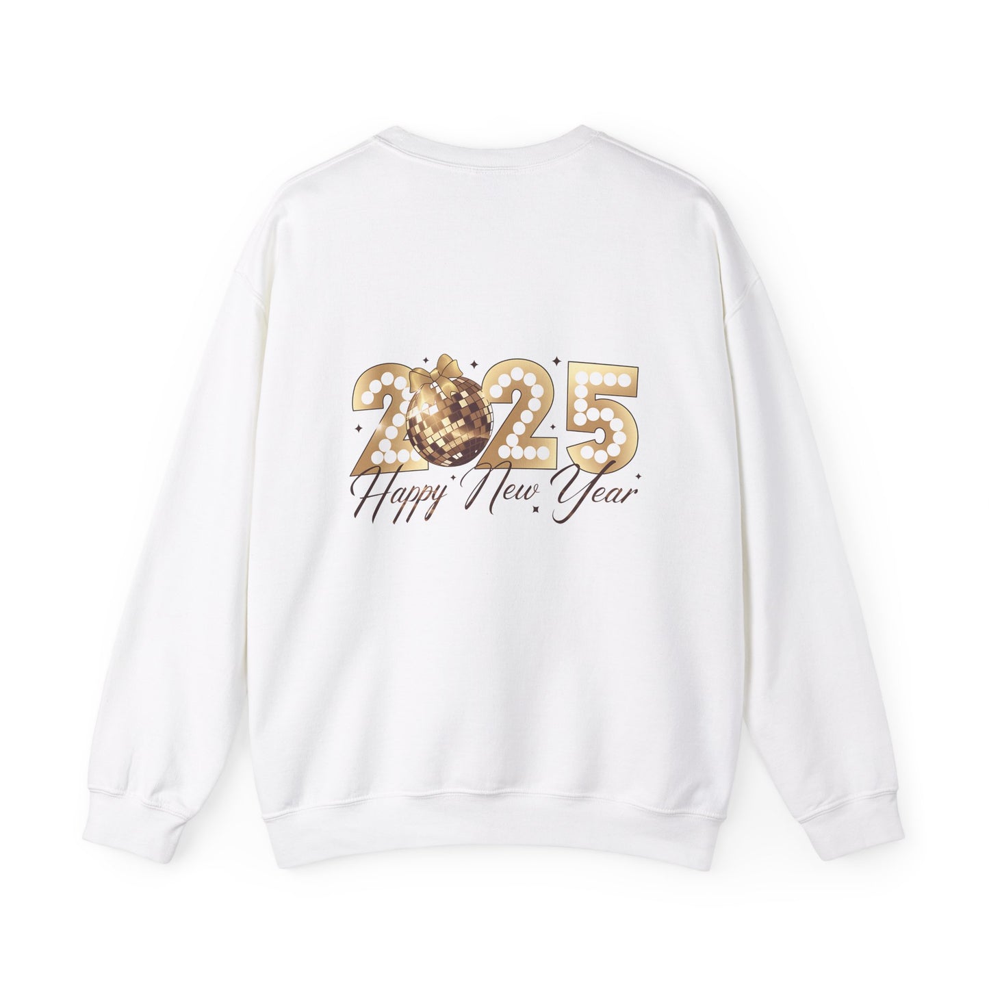 Happy year, Unisex Heavy Blend™ Crewneck Sweatshirt ( no sleeve design)