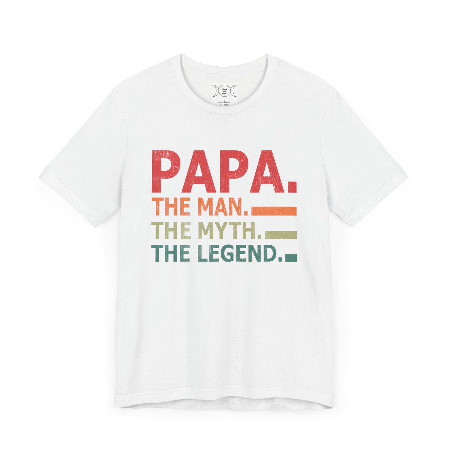 Papa, Unisex Jersey Short Sleeve Tee (no arm design)