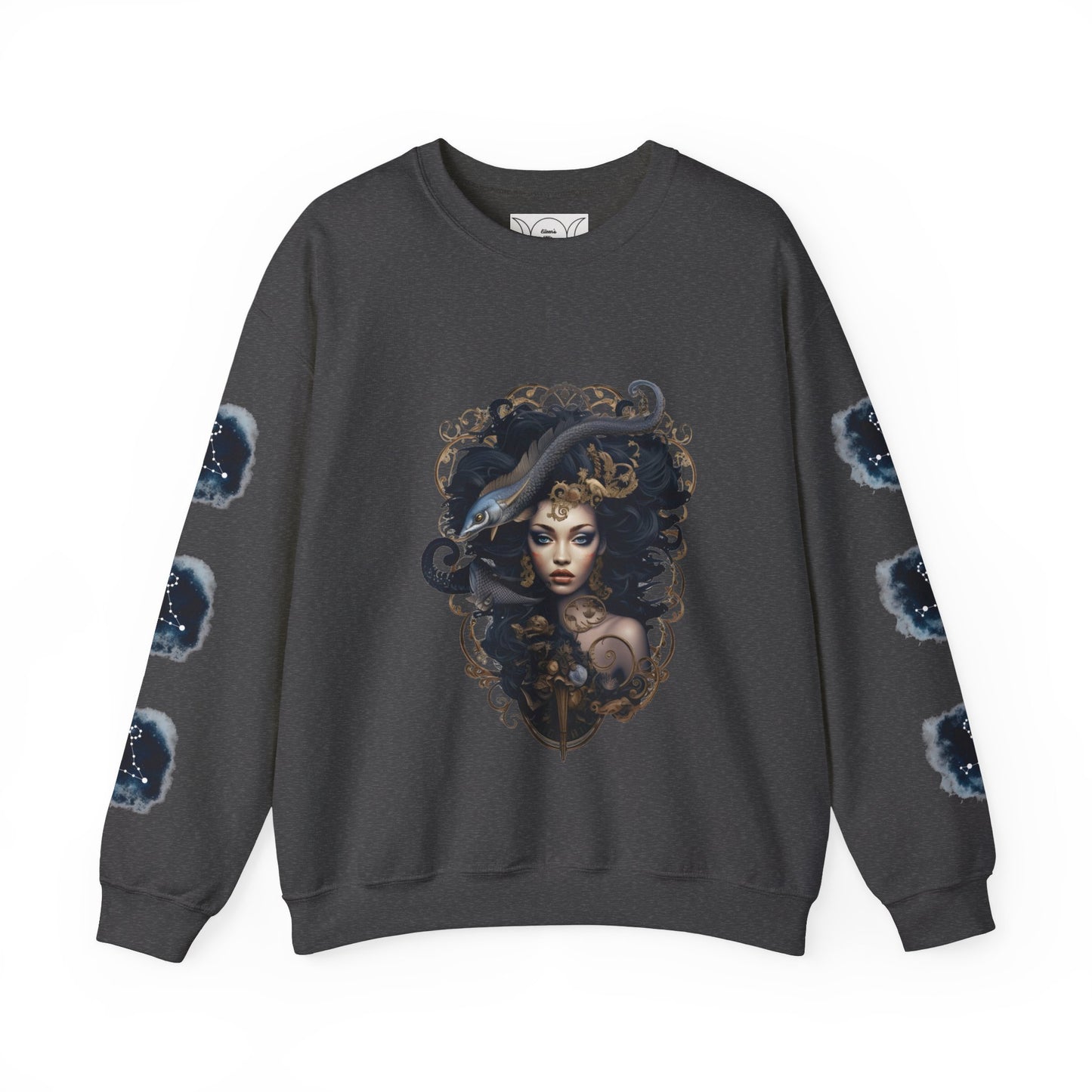 Pisces , ™ Crewneck Sweatshirt ( side arm design)