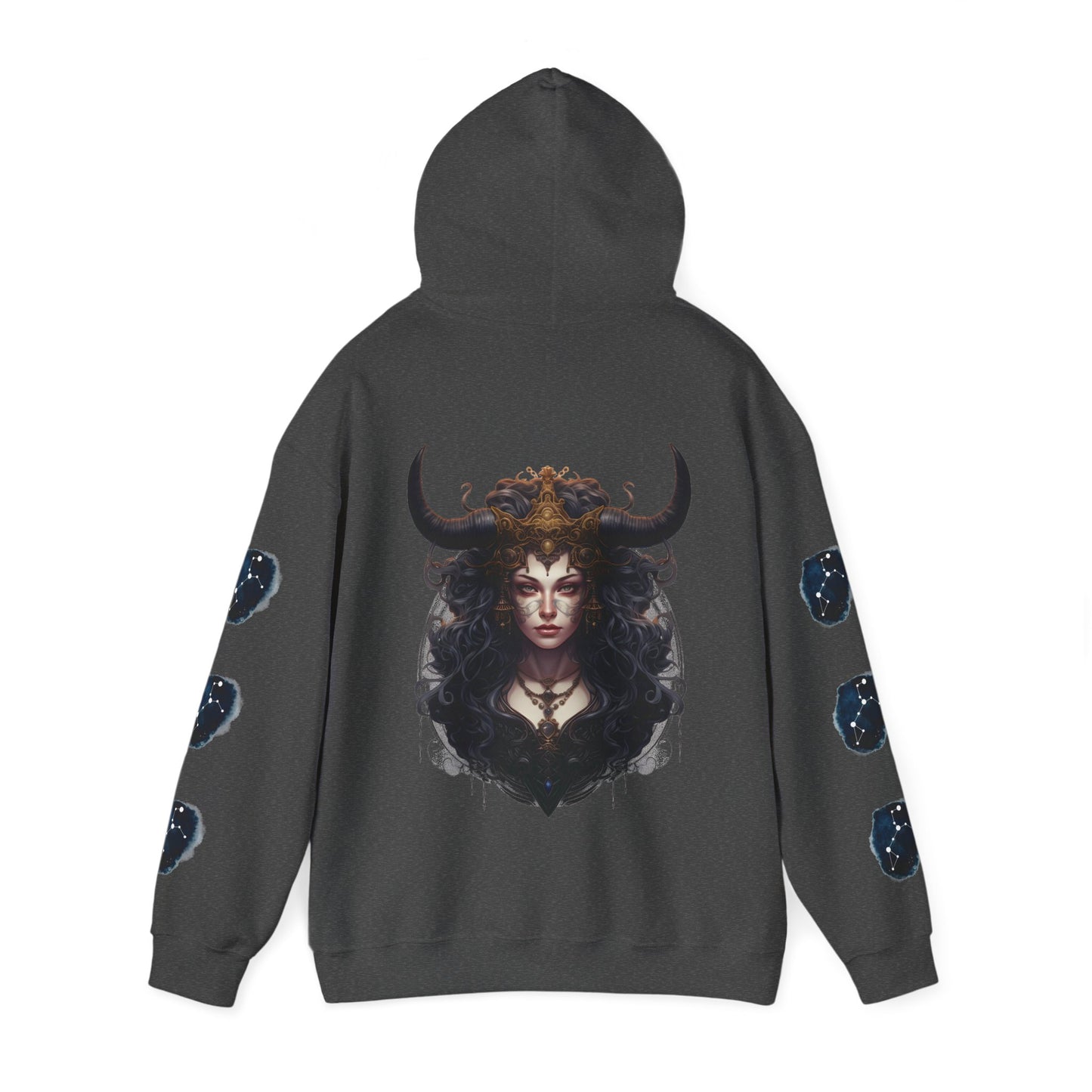 Taurus,  Unisex Heavy Blend™ Hooded Sweatshirt (sleeve design)