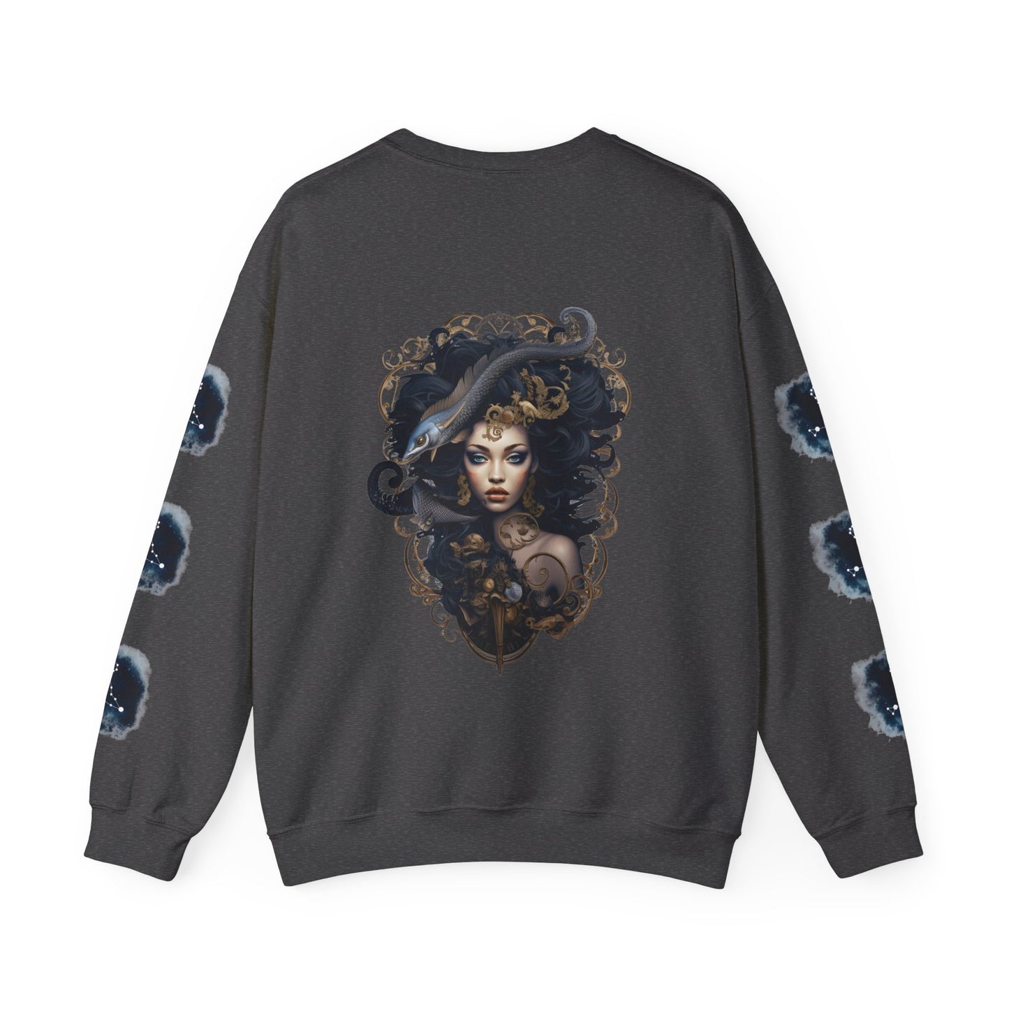 Pisces , ™ Crewneck Sweatshirt ( side arm design)