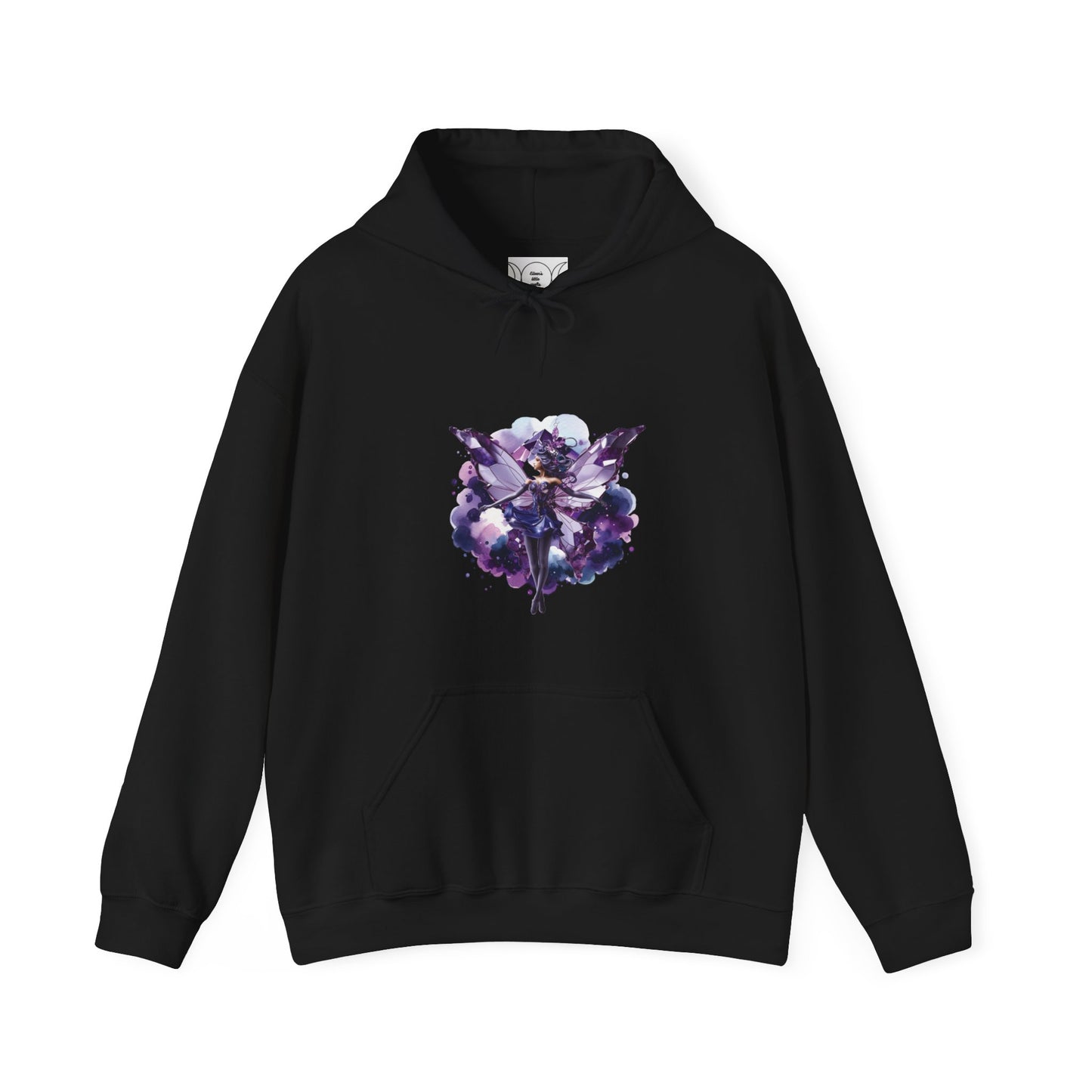 February amethyst fairy, Unisex Heavy Blend™ Hooded Sweatshirt ( no side arm design)