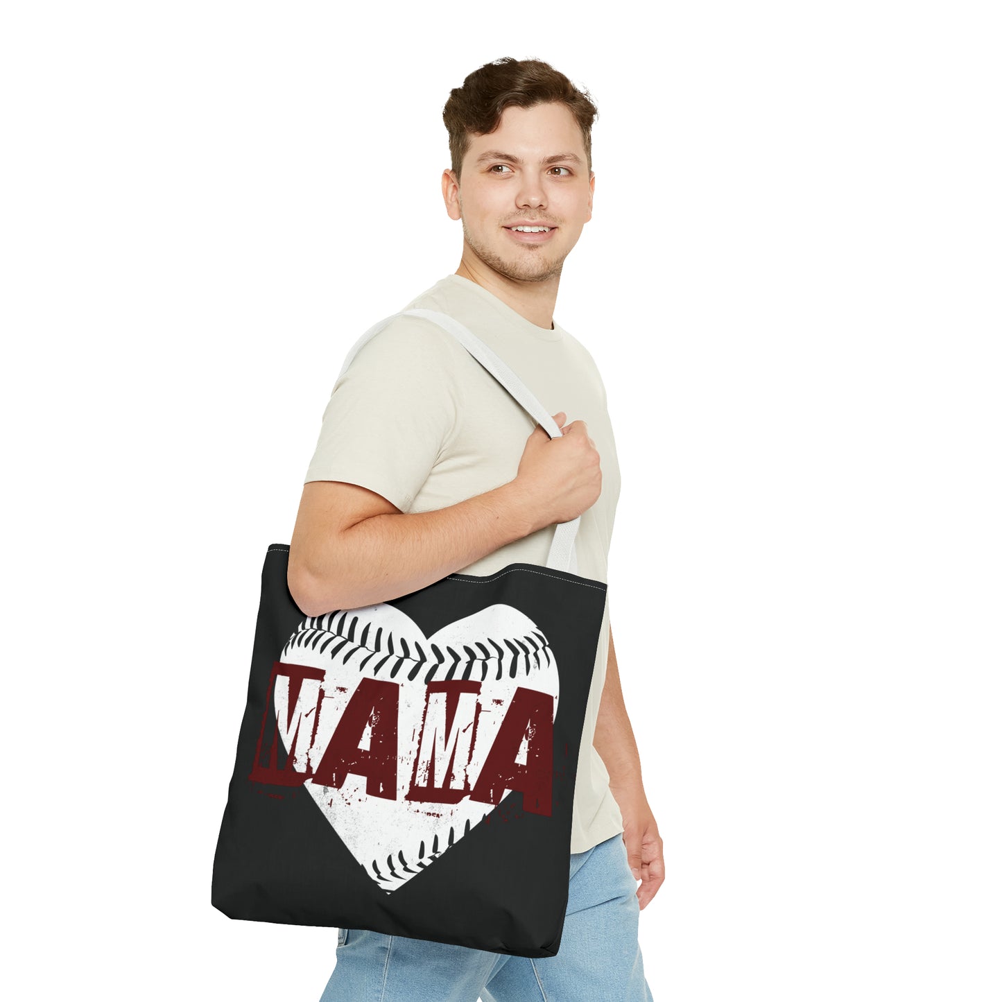 Baseball mama, Tote Bag (AOP)