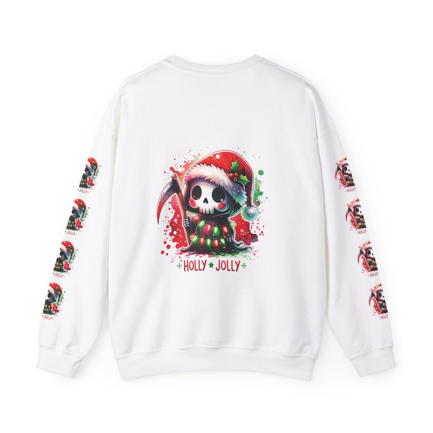 Holly jolly, ™ Crewneck Sweatshirt ( sleeve design )