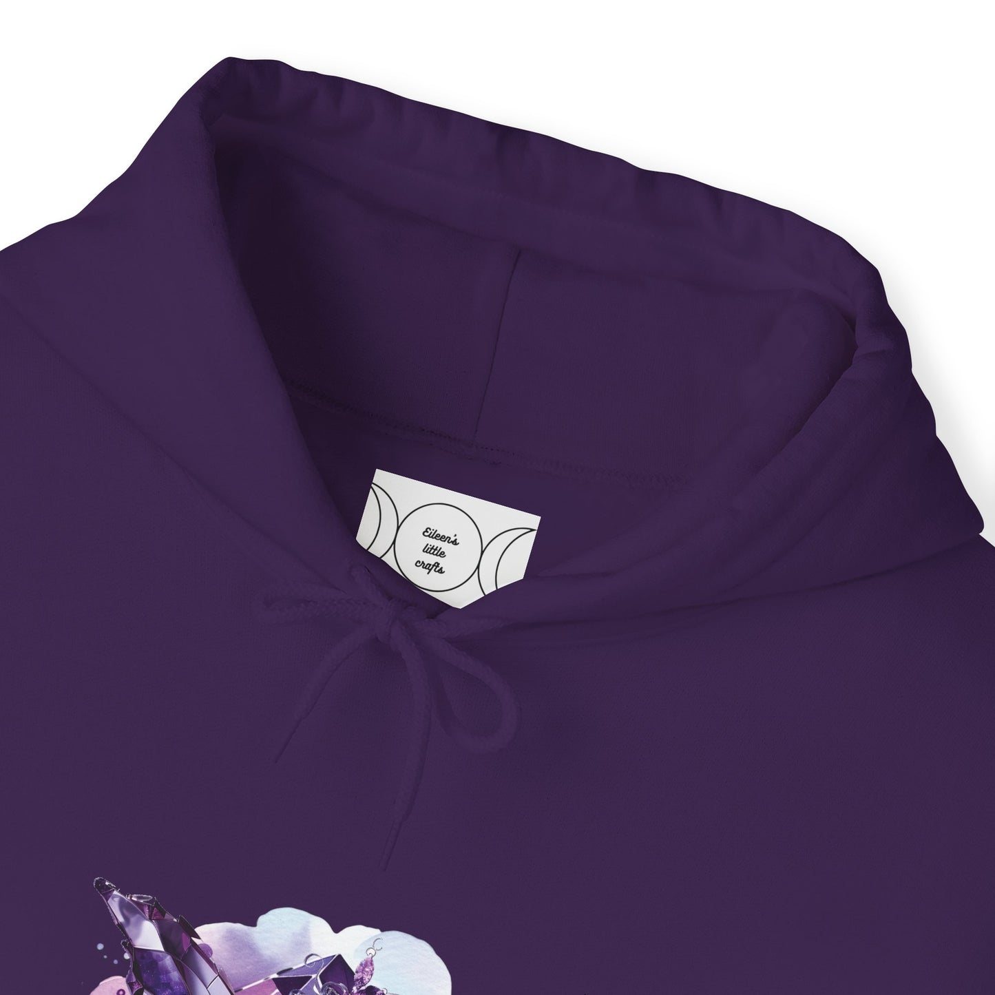 February amethyst fairy, Unisex Heavy Blend™ Hooded Sweatshirt ( no side arm design)