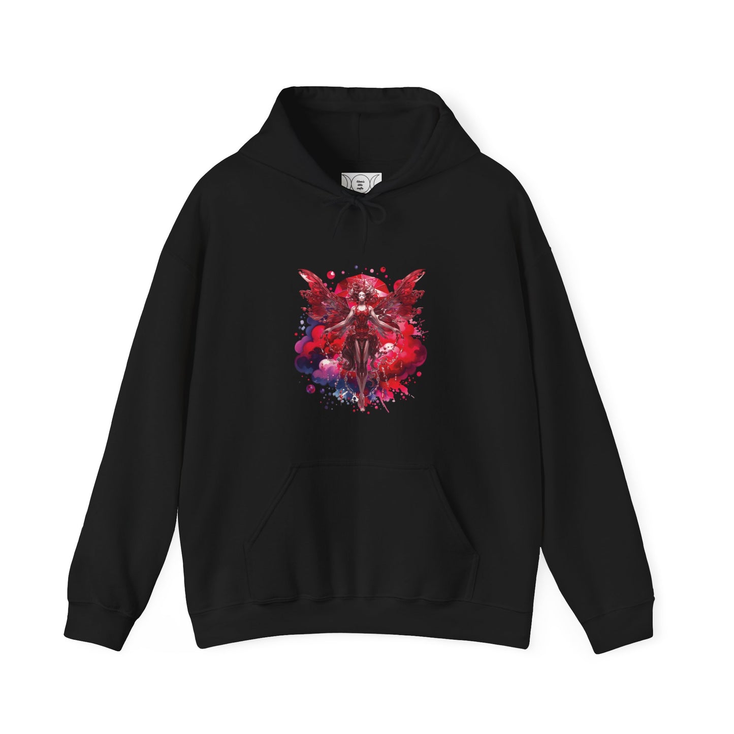 January garnet fairy, Unisex Heavy Blend™ Hooded Sweatshirt (no arm design)