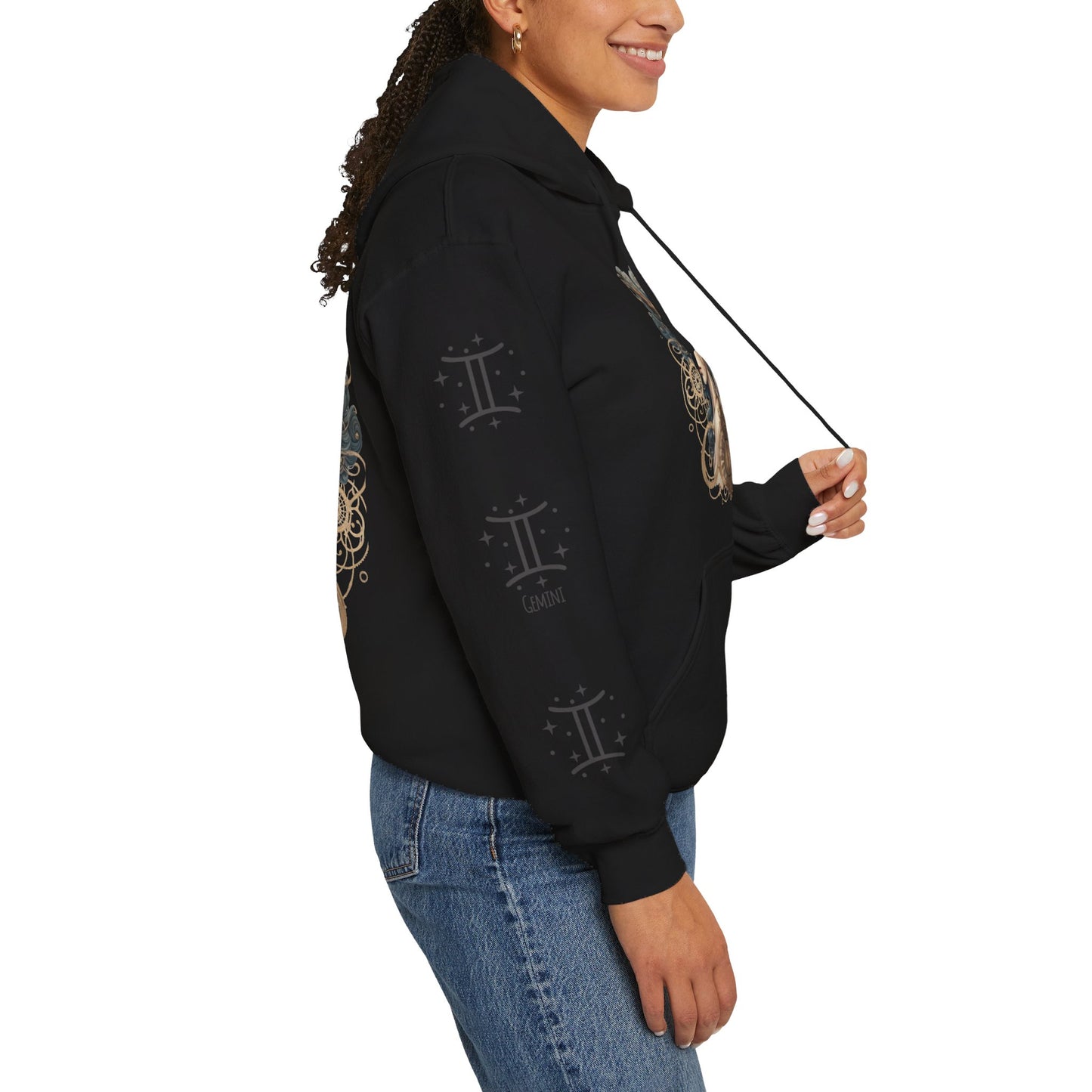 Gemini ,  Unisex Heavy Blend™ Hooded Sweatshirt (no side arm design)