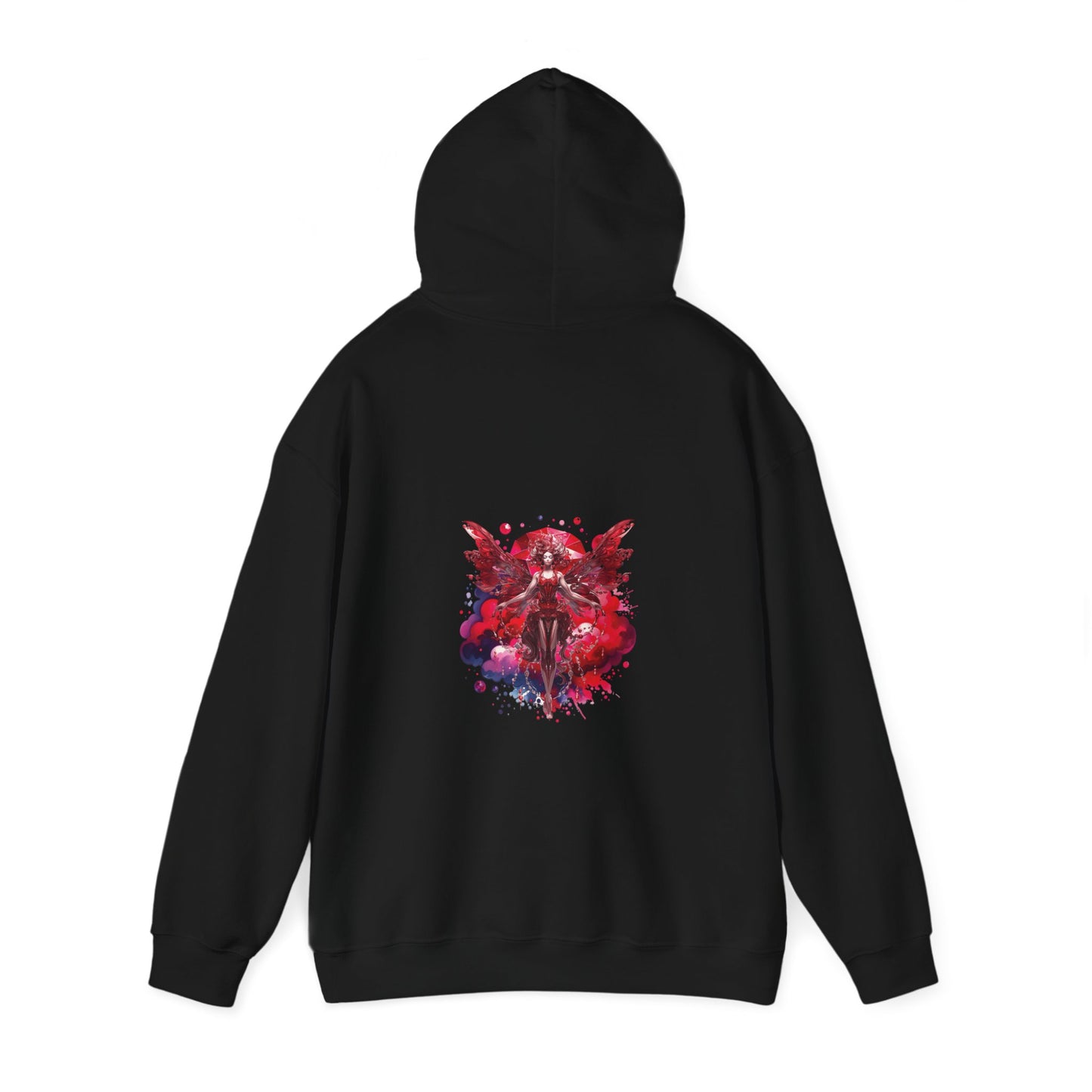 January garnet fairy, Unisex Heavy Blend™ Hooded Sweatshirt (no arm design)