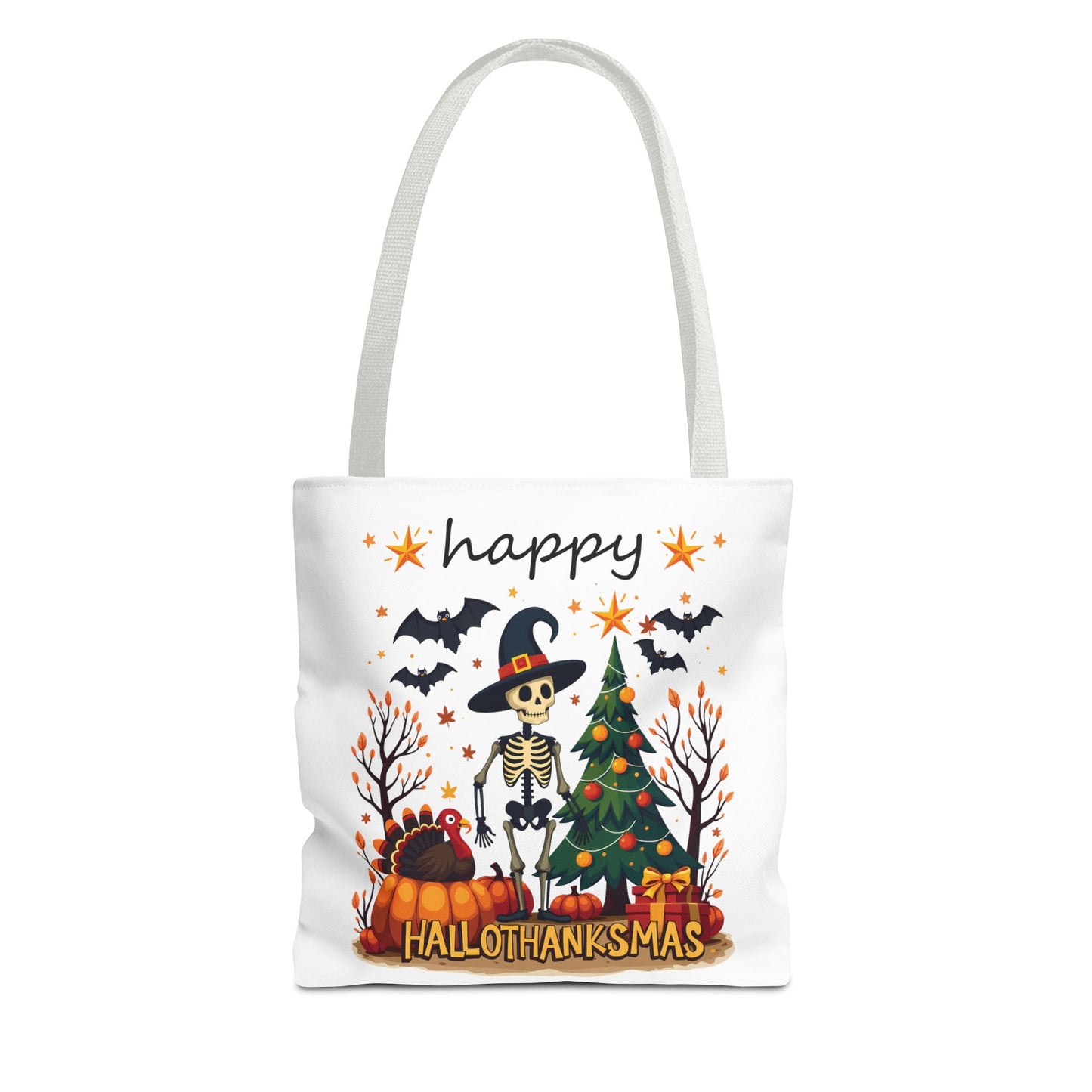 Happy hellothanksmas, Tote Bag (AOP)