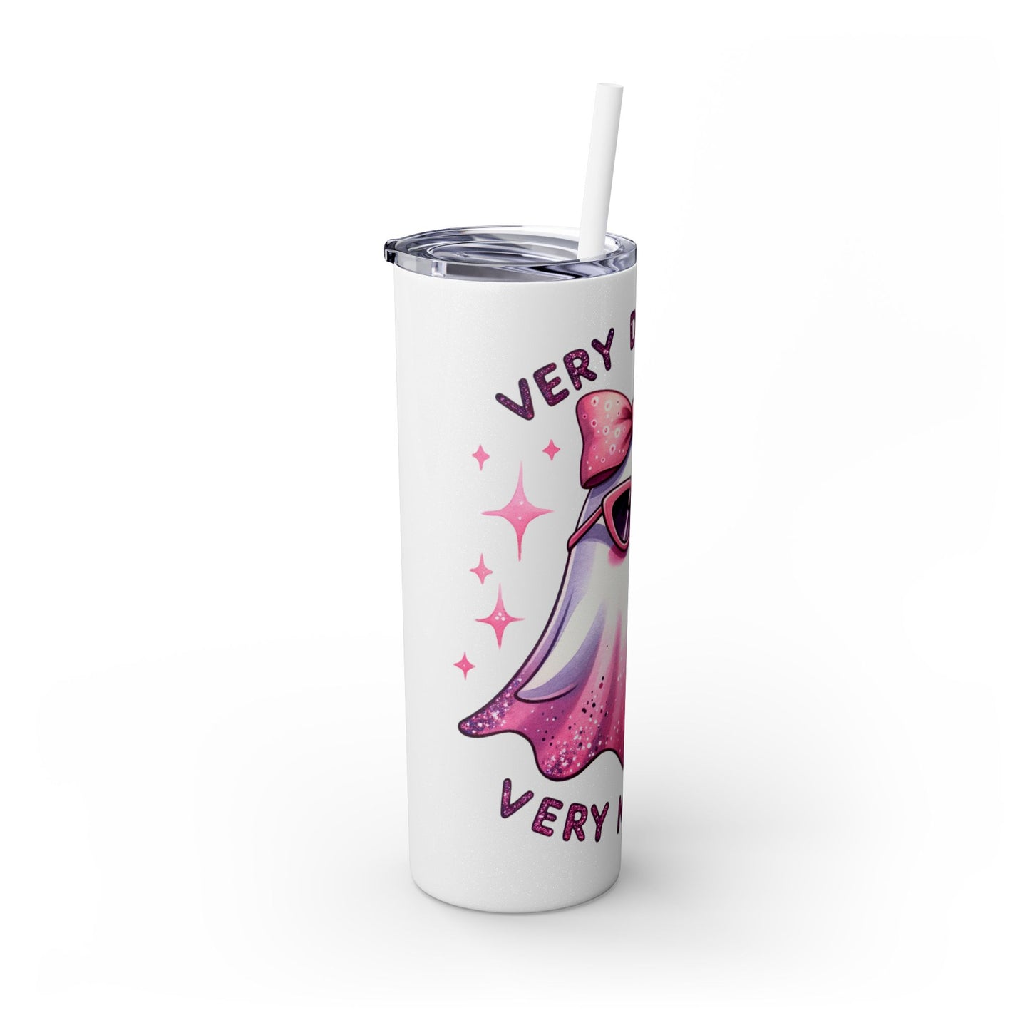 Very demure, Skinny Tumbler with Straw, 20oz