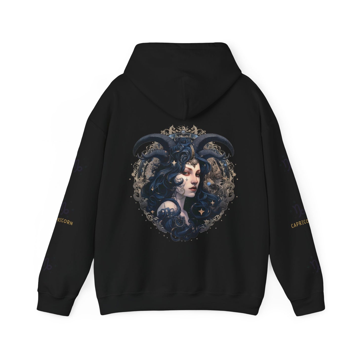 Capricorn,  Unisex Heavy Blend™ Hooded Sweatshirt (no side arm design)