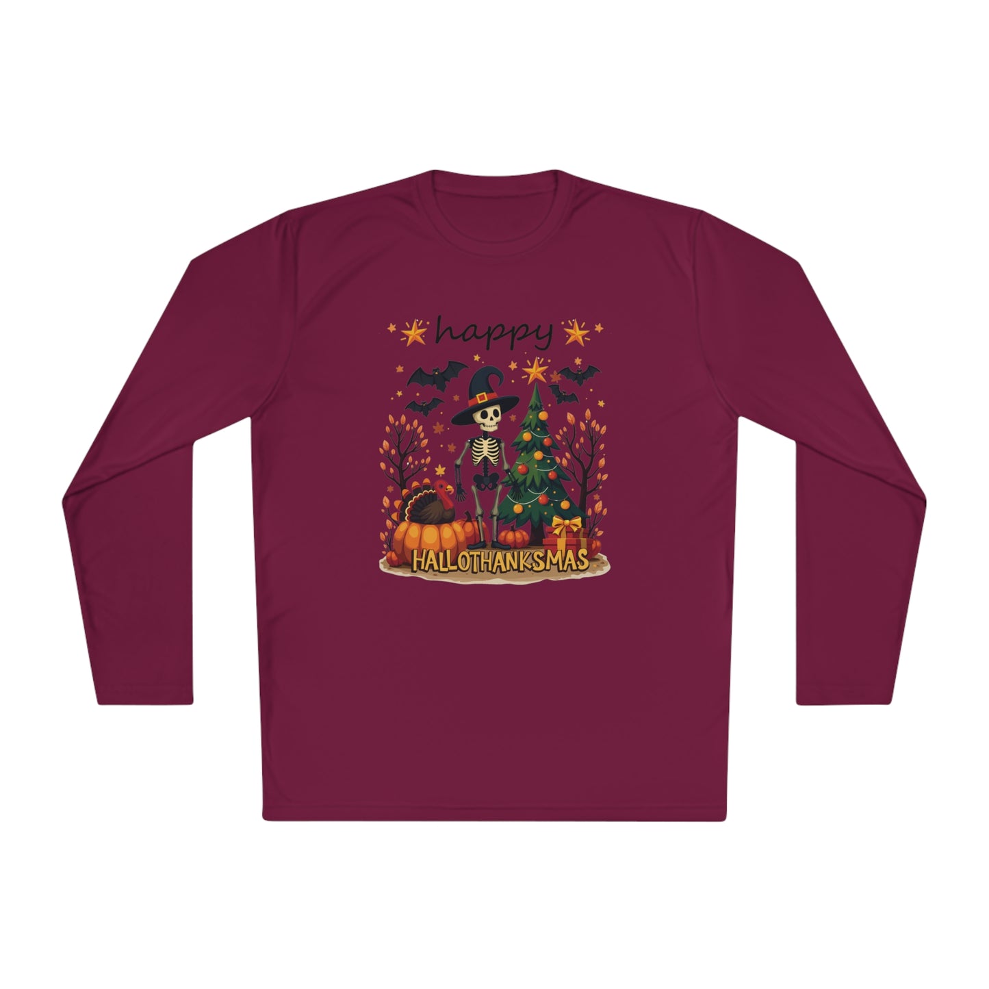 Happy hellothanksmas,  Unisex Lightweight Long Sleeve Tee