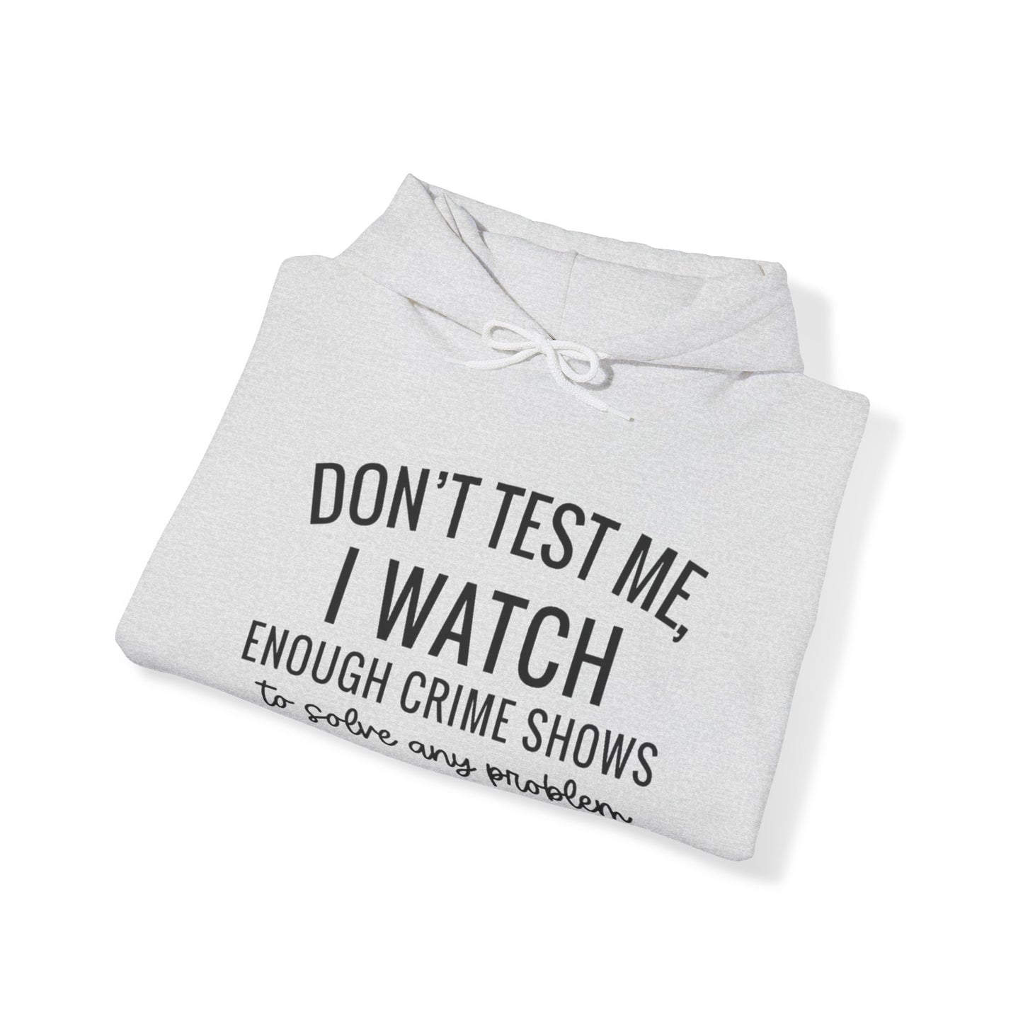 True crime watcher, Unisex Heavy Blend™ Hooded Sweatshirt (no side arm design)