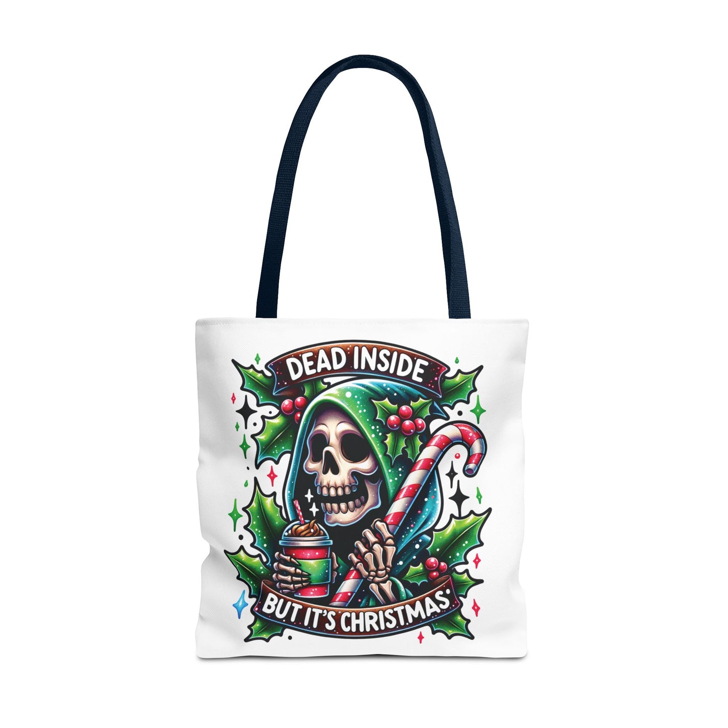 Dead inside but it’s Christmas, Tote Bag (AOP)