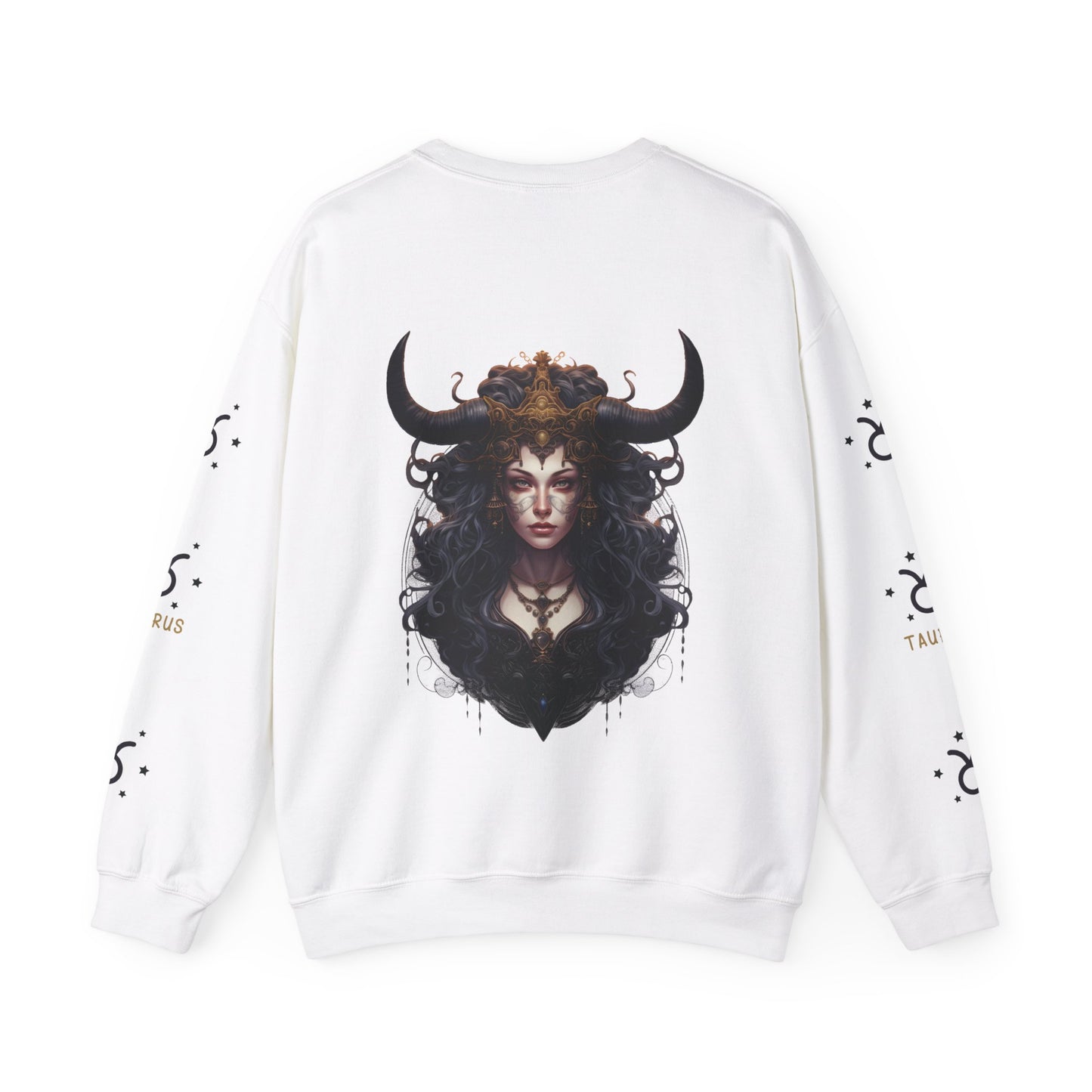 Taurus , ™ Crewneck Sweatshirt (Sleeve design )