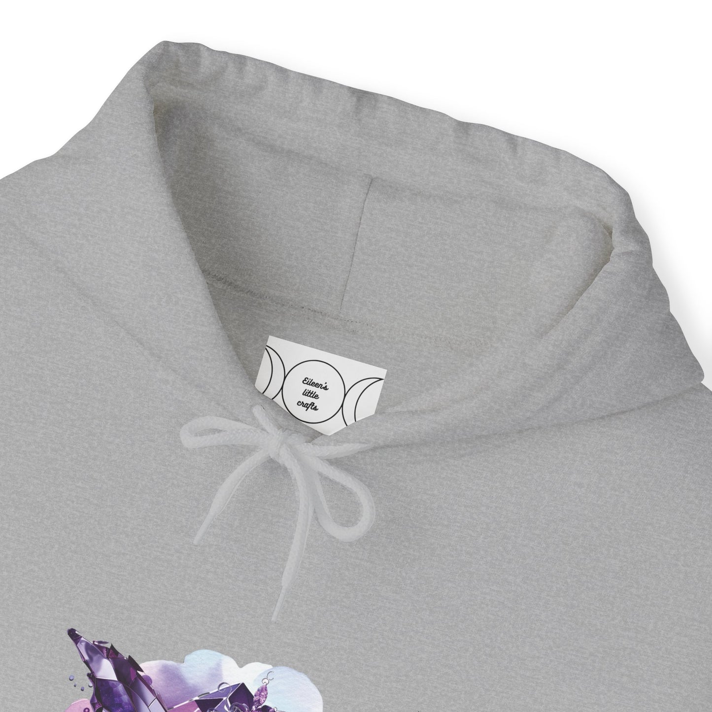 February amethyst fairy, Unisex Heavy Blend™ Hooded Sweatshirt ( no side arm design)