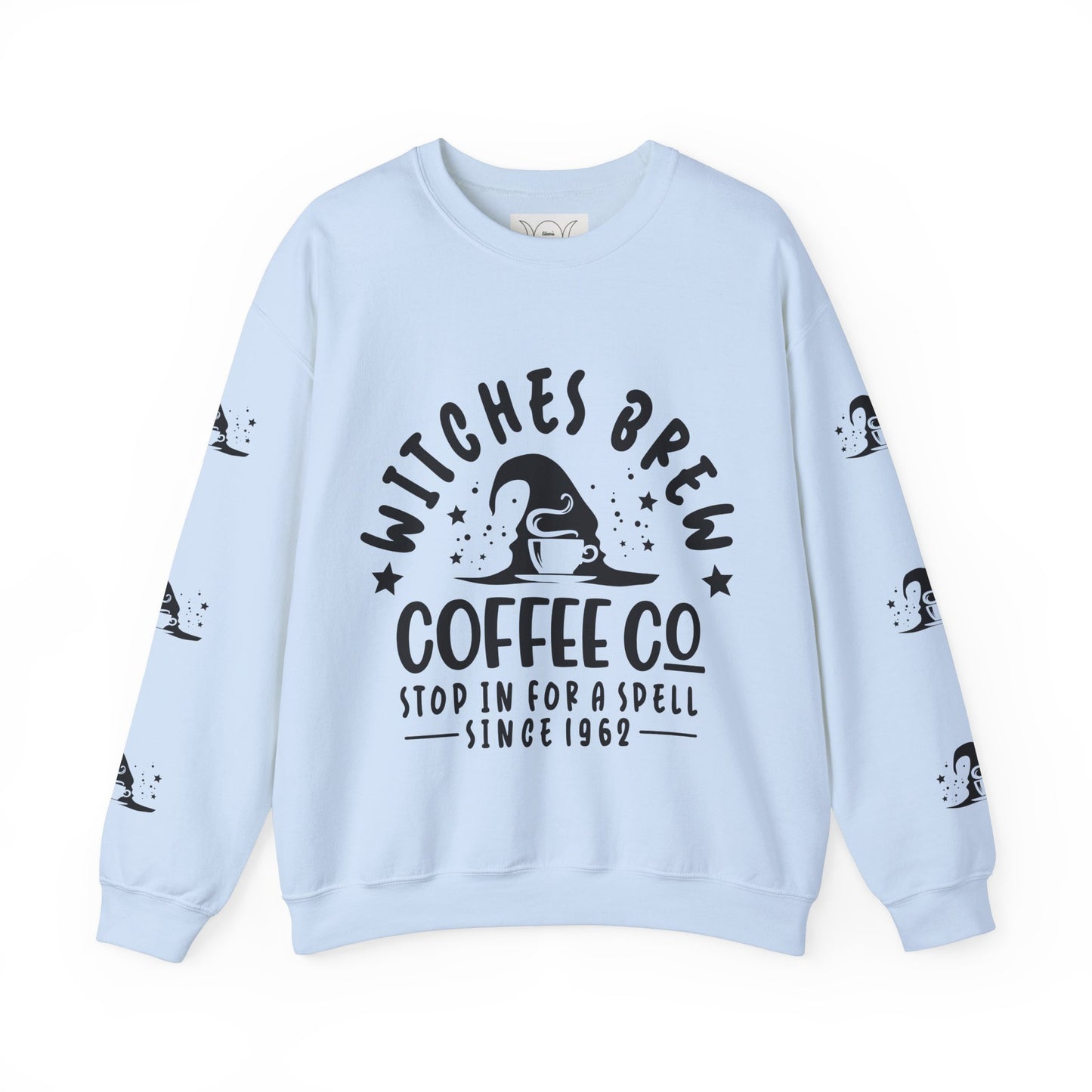 Witch’s brew coffee , ™ Crewneck Sweatshirt ( sleeve design )