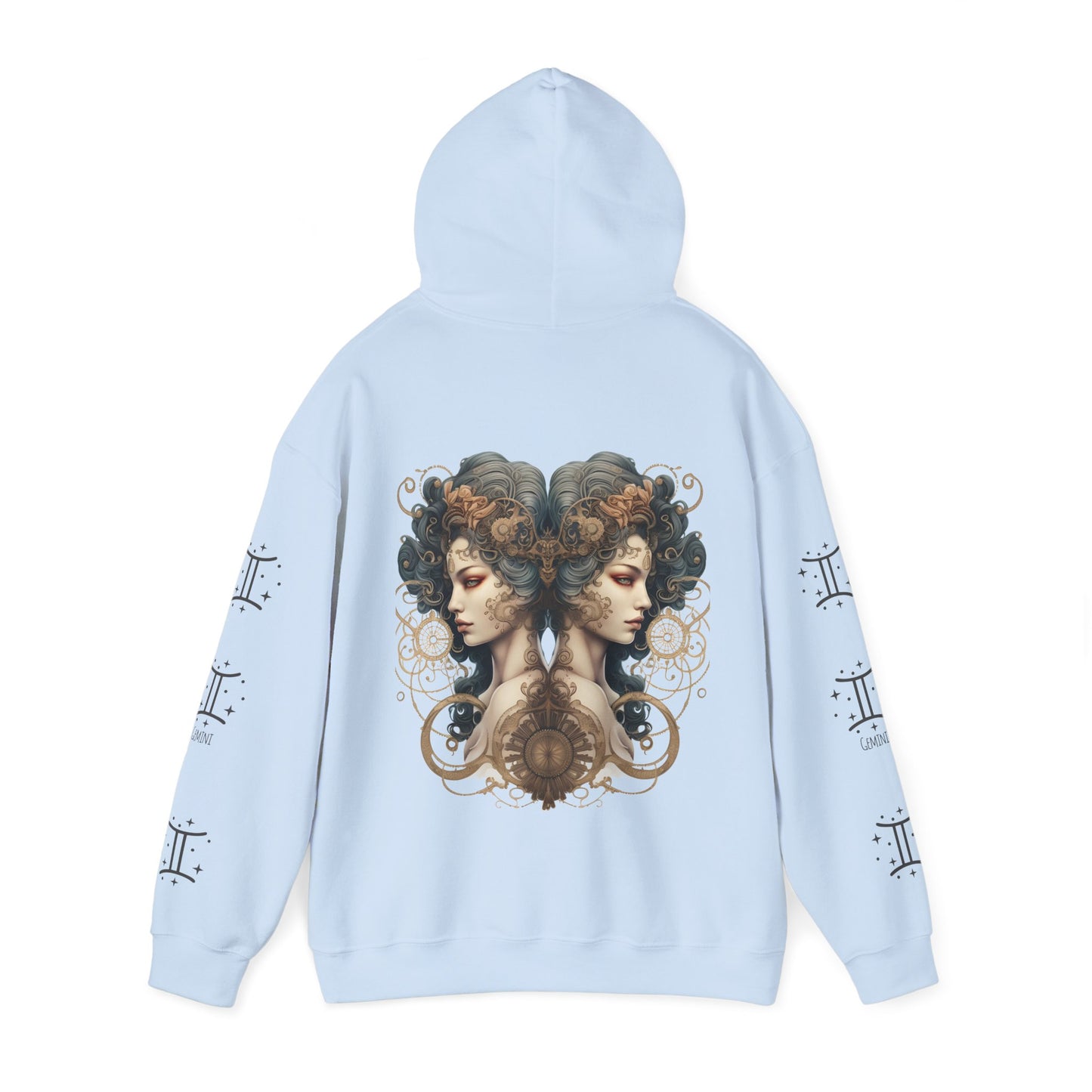 Gemini ,  Unisex Heavy Blend™ Hooded Sweatshirt (no side arm design)